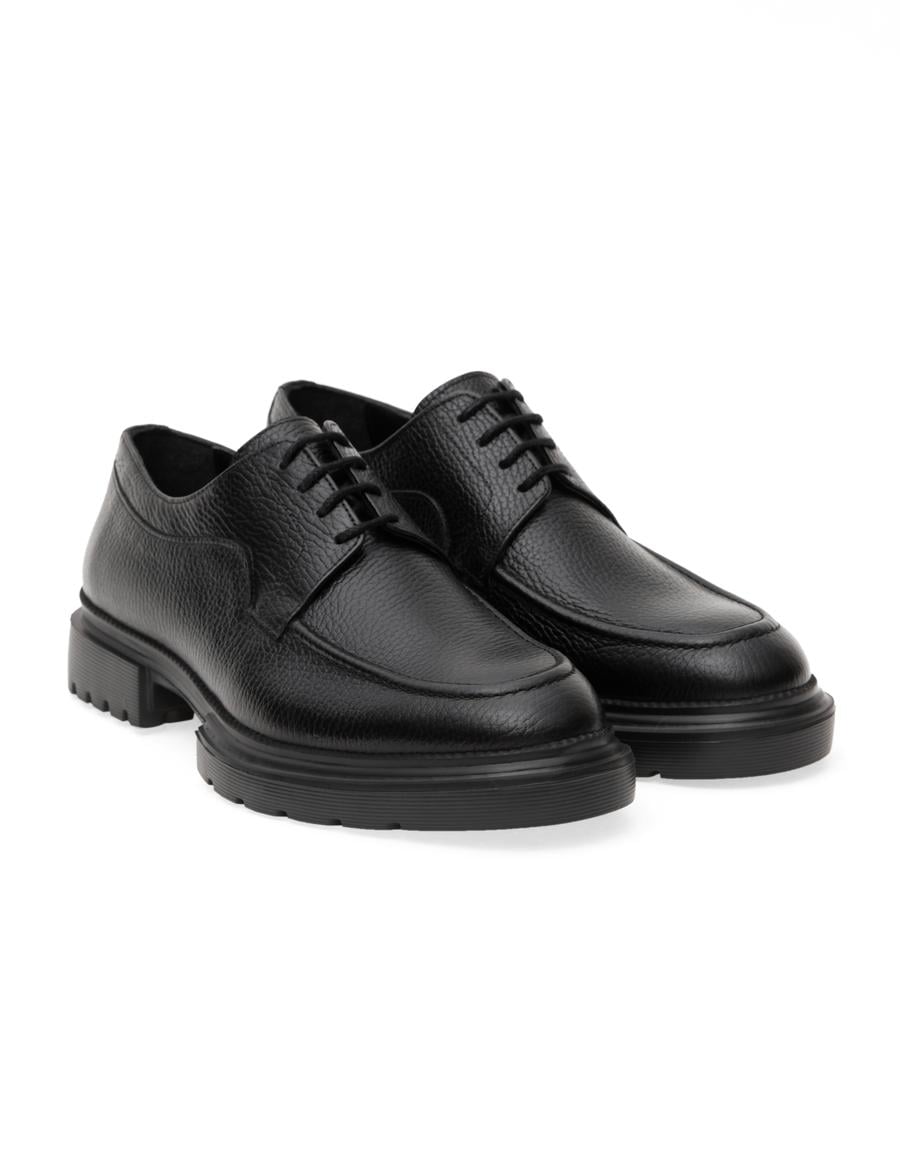 Siyah %100 Deri Casual Ayakkabı