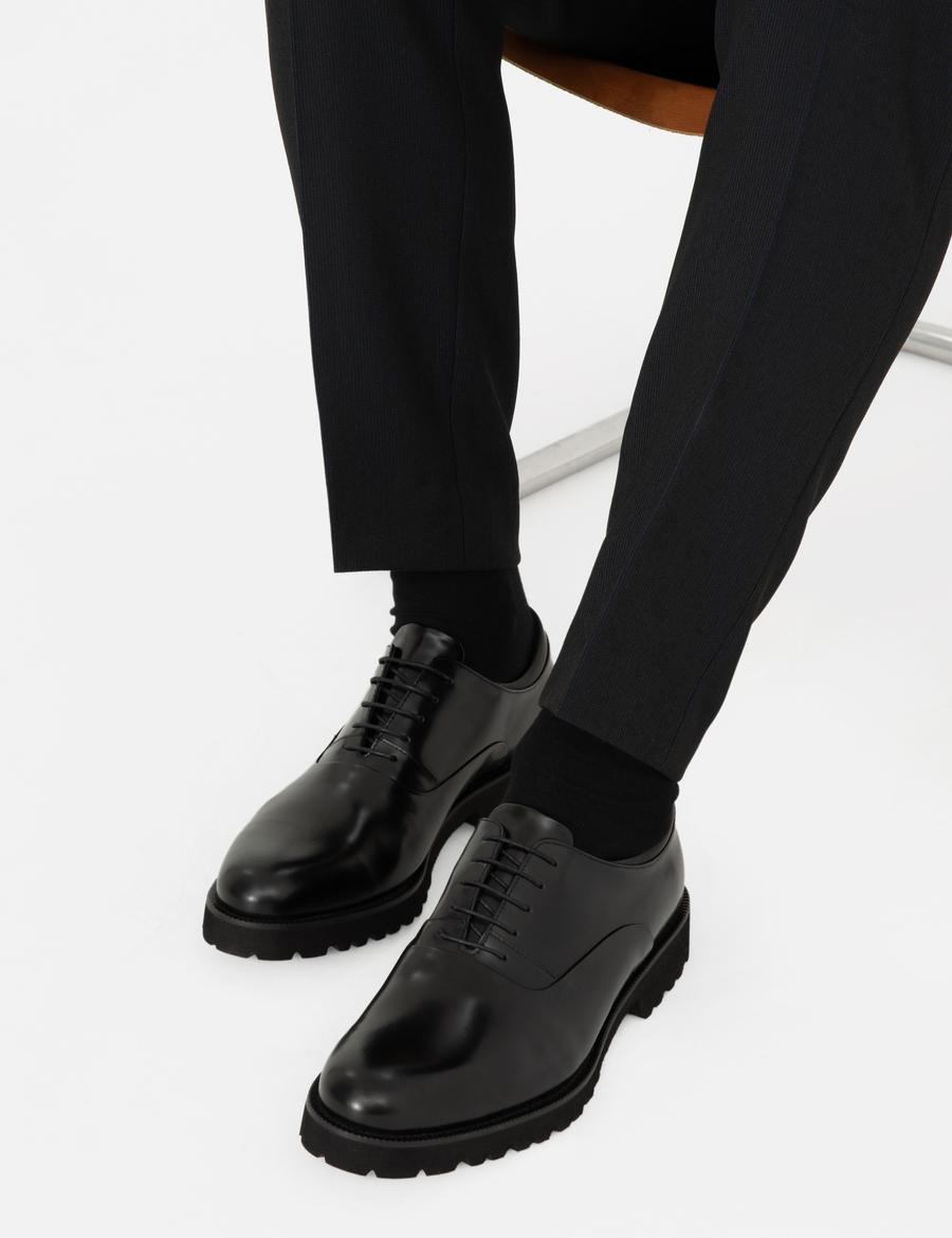 Siyah %100 Deri Casual Ayakkabı