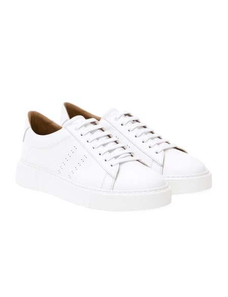 Beyaz %100 Deri Sneaker - 50295665011