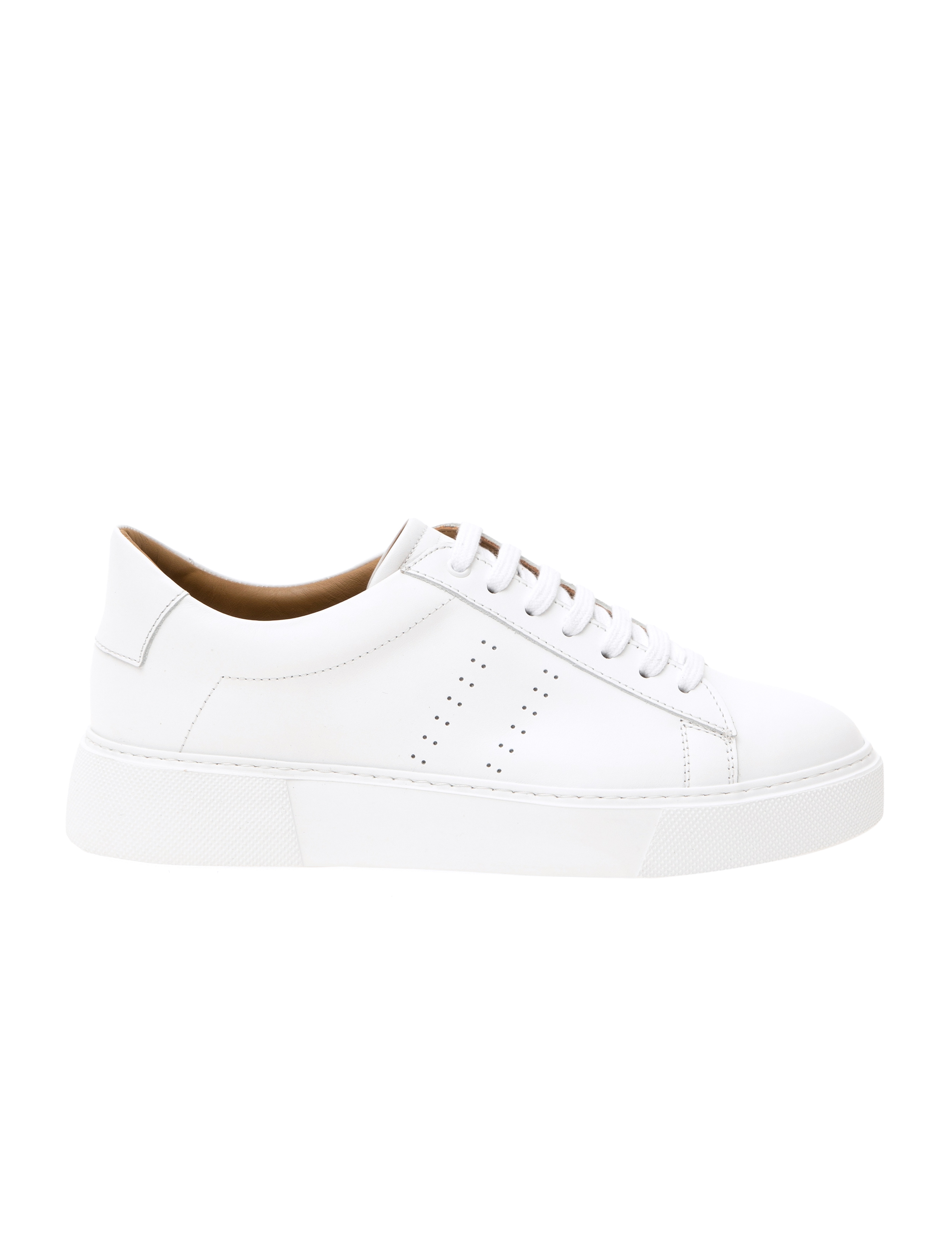 Beyaz %100 Deri Sneaker - Image 4