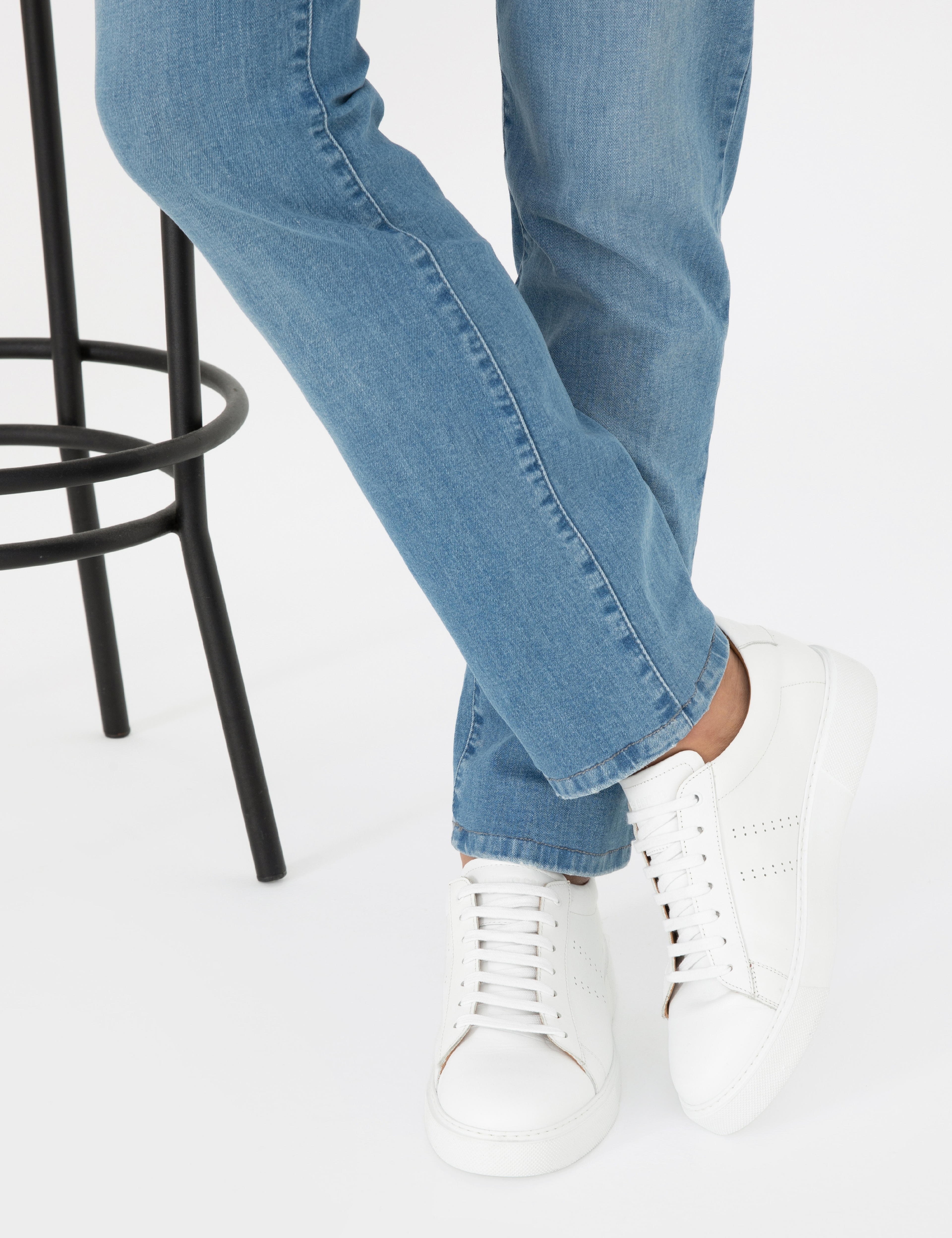 Beyaz %100 Deri Sneaker - Image 2