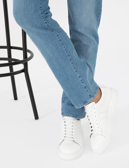 Beyaz %100 Deri Sneaker - 50295665011