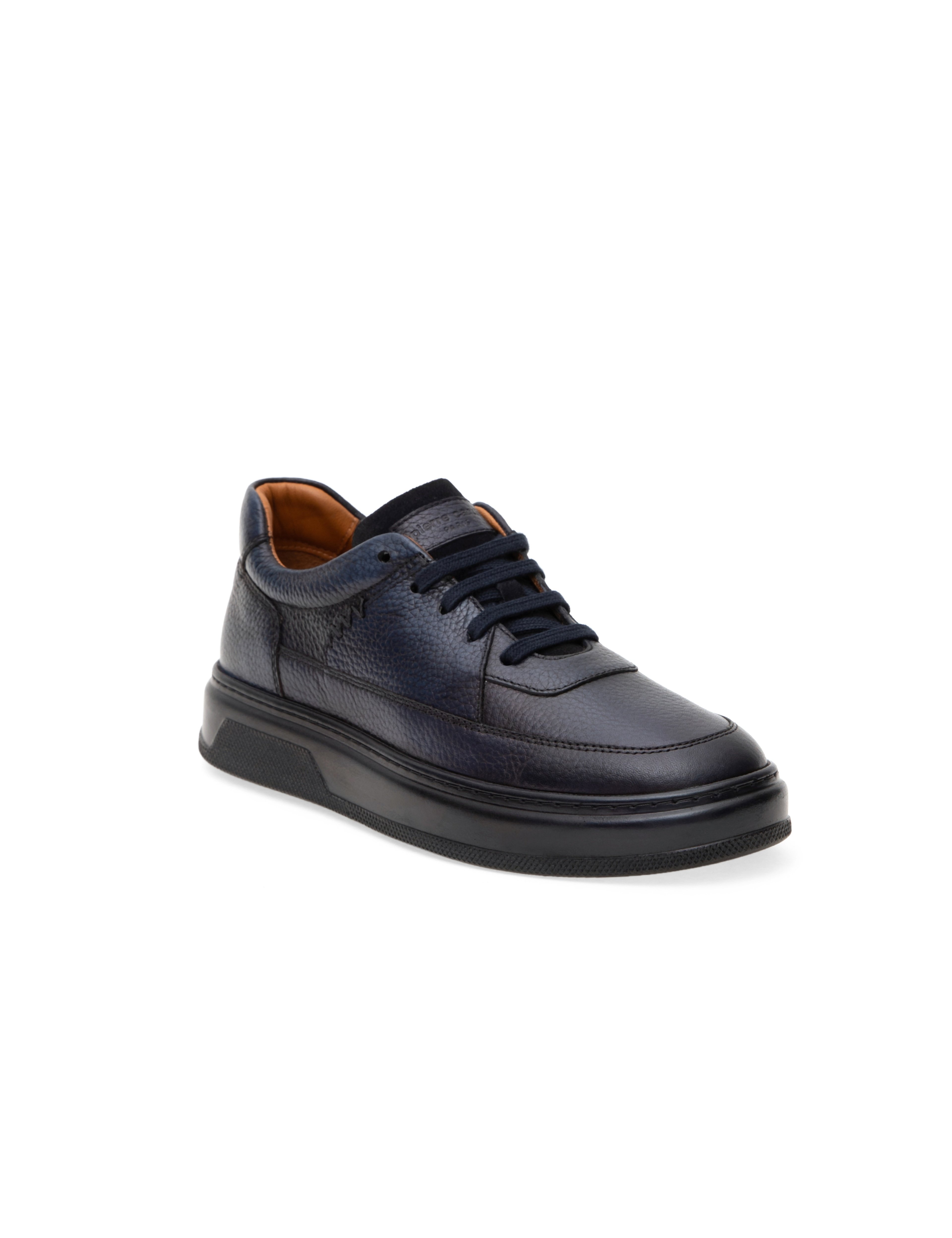 Lacivert %100 Deri Casual Ayakkabı - Image 3