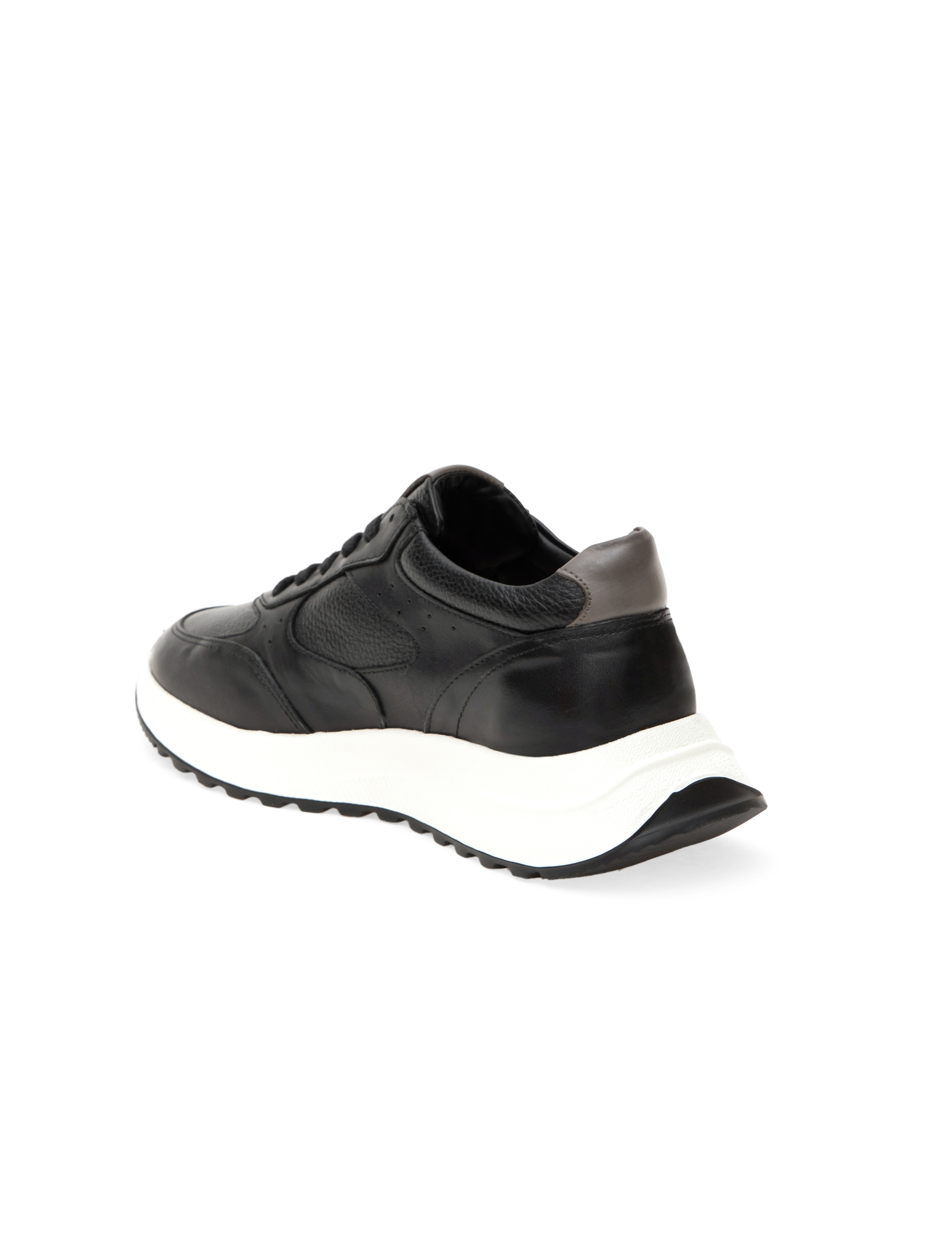 Siyah %100 Deri Sneaker - Image 4