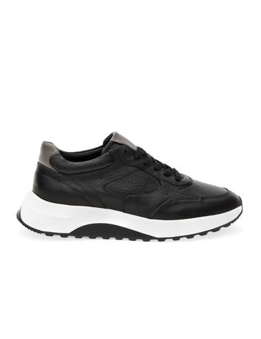 Siyah %100 Deri Sneaker