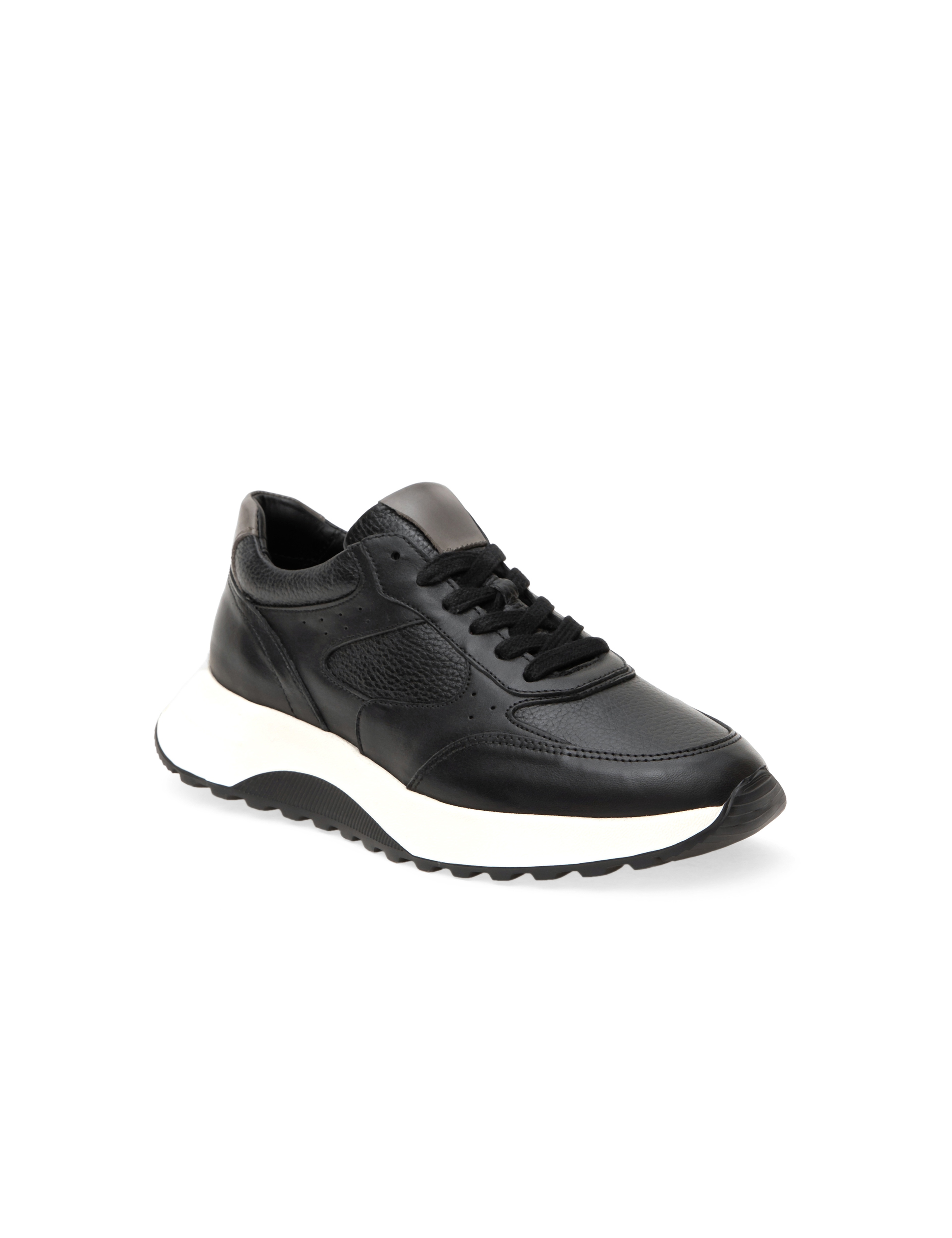 Siyah %100 Deri Sneaker - Image 3