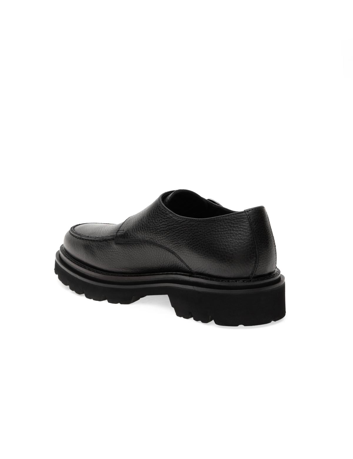 Siyah %100 Deri Casual Ayakkabı - 50295903011