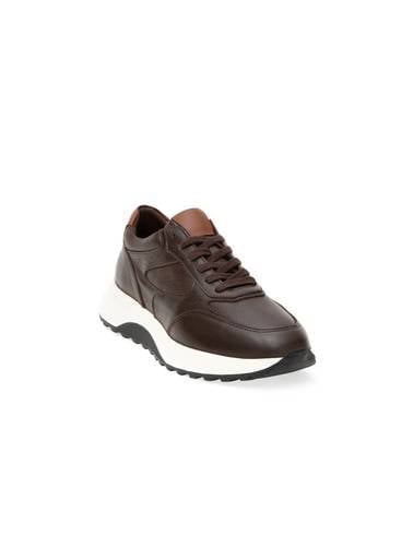 Kahverengi %100 Deri Sneaker