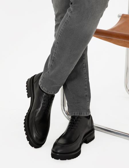 Siyah %100 Deri Casual Ayakkabı - 50295900010