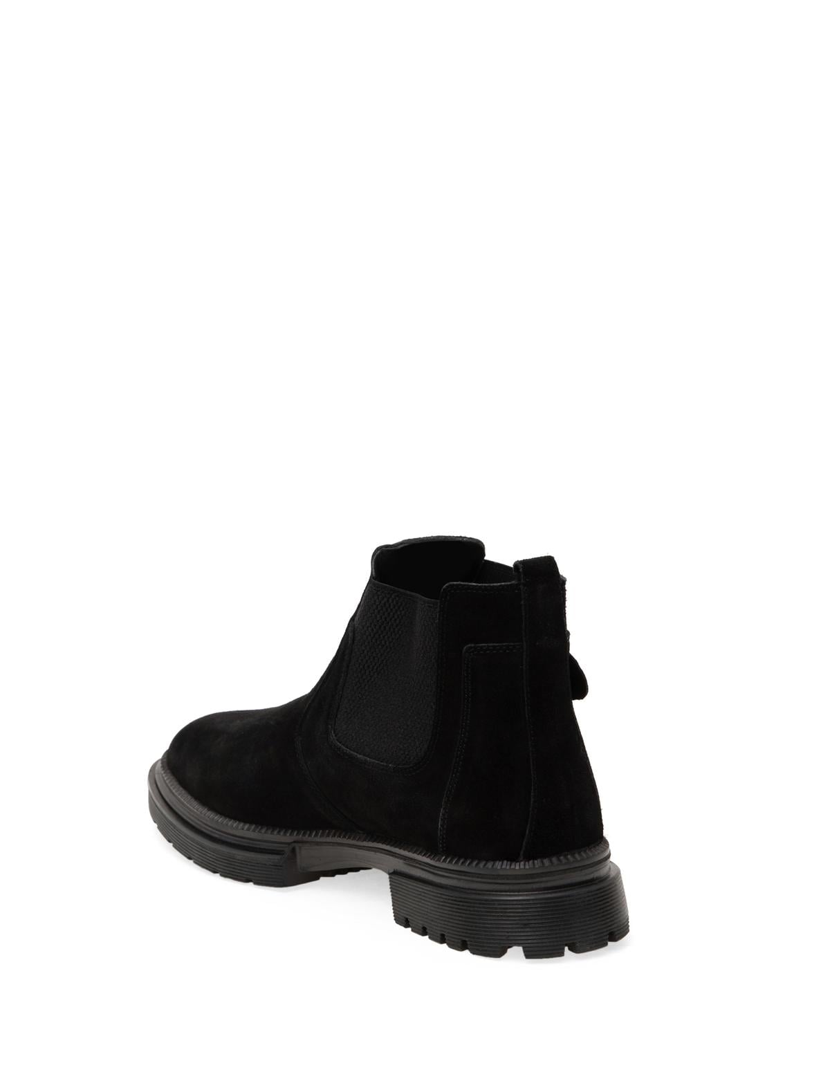 Siyah %100 Süet Deri Bot - 50298492004