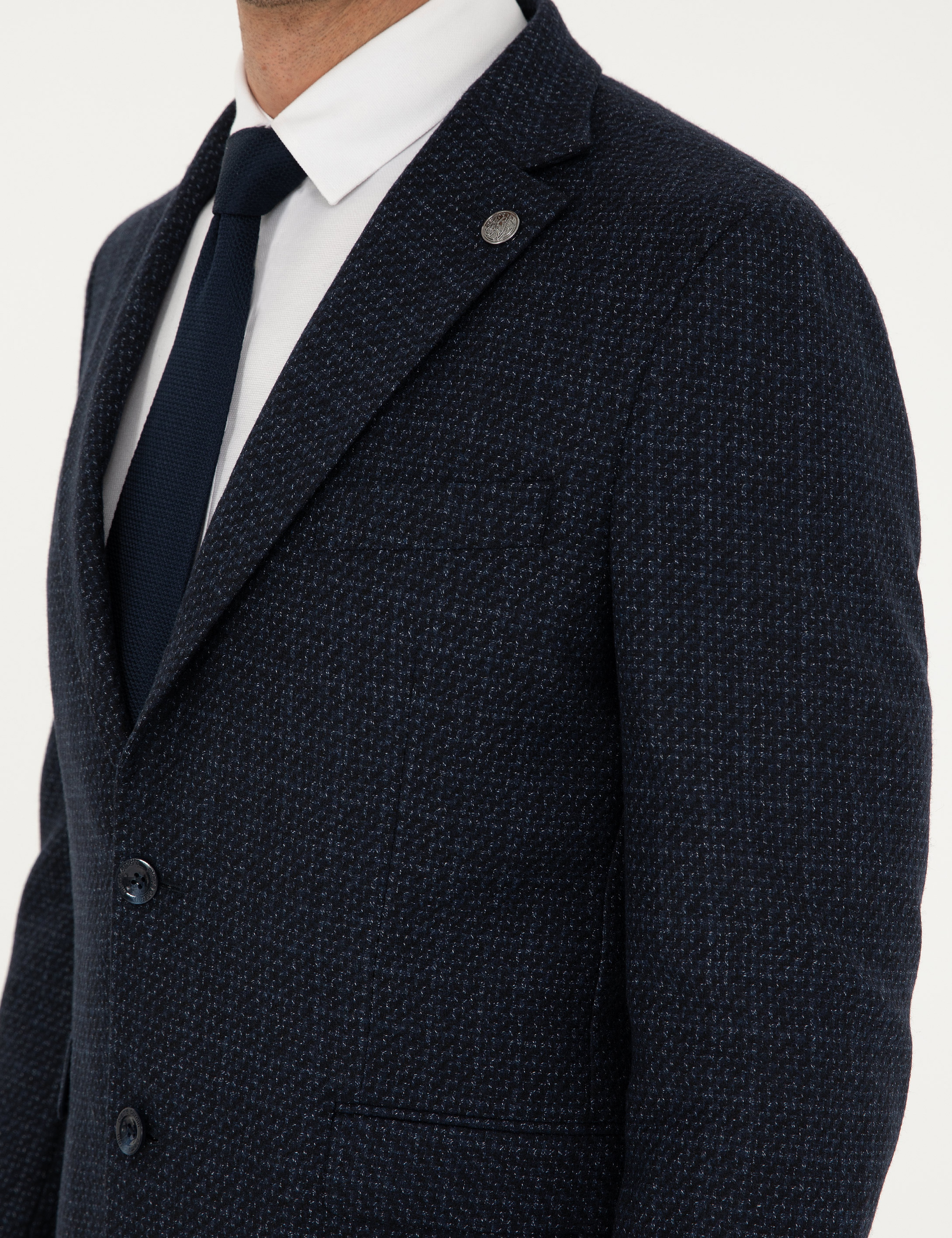 Lacivert Slim Fit Ceket - Image 7