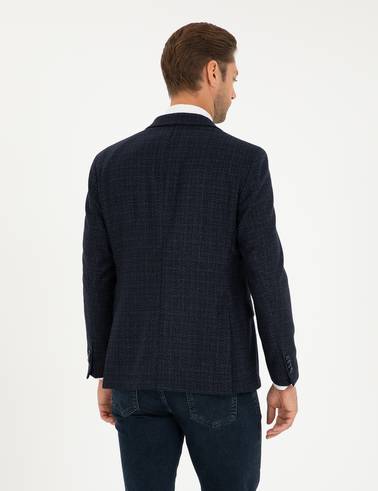 Lacivert Slim Fit Ceket