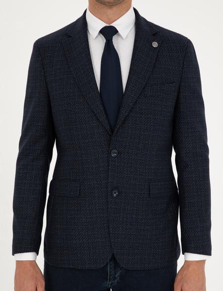 Lacivert Slim Fit Ceket - 50291954008