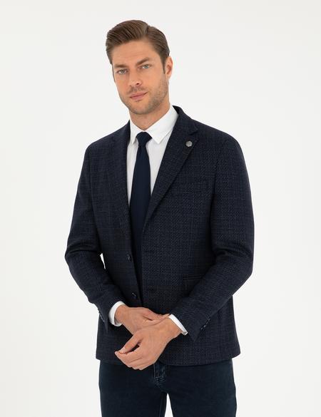 Lacivert Slim Fit Ceket - 50291954008