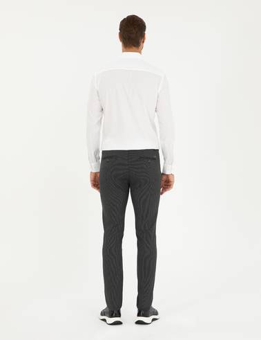 Antrasit Slim Fit Jogger Kanvas Pantolon