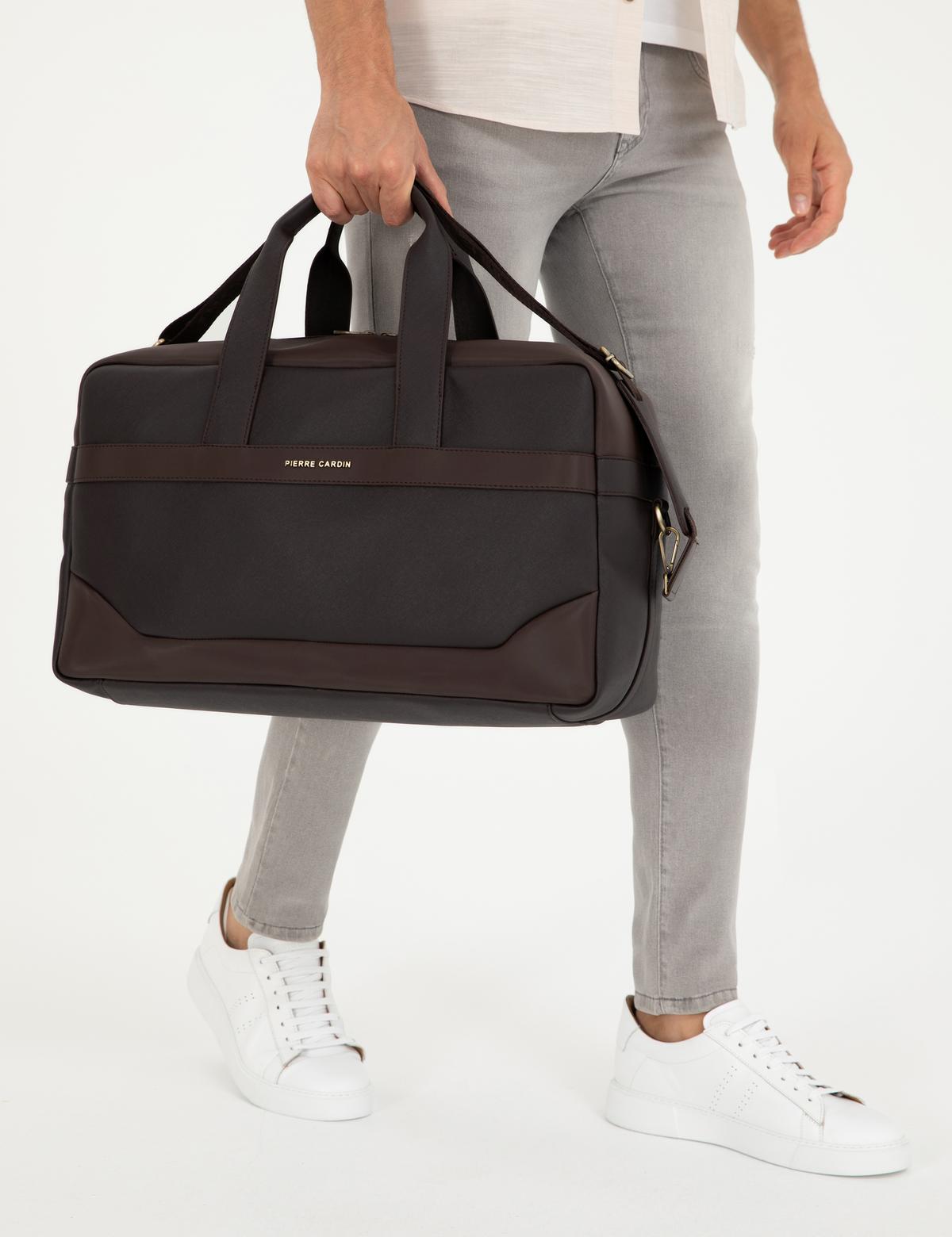 Erkek Kahverengi Spor Seyahat Çantası