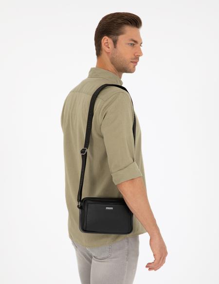 Erkek Siyah Omuz Çantası - 50296020001