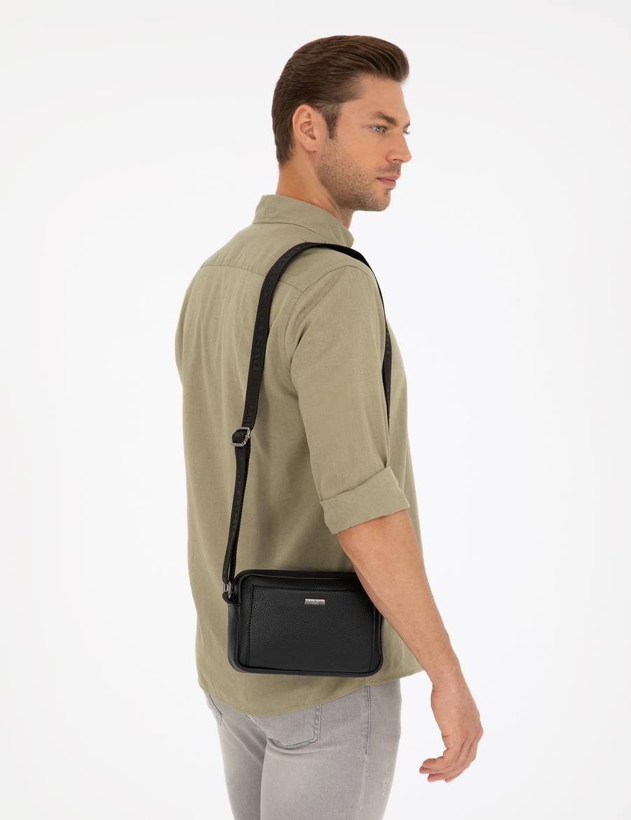 Erkek Siyah Omuz Çantası