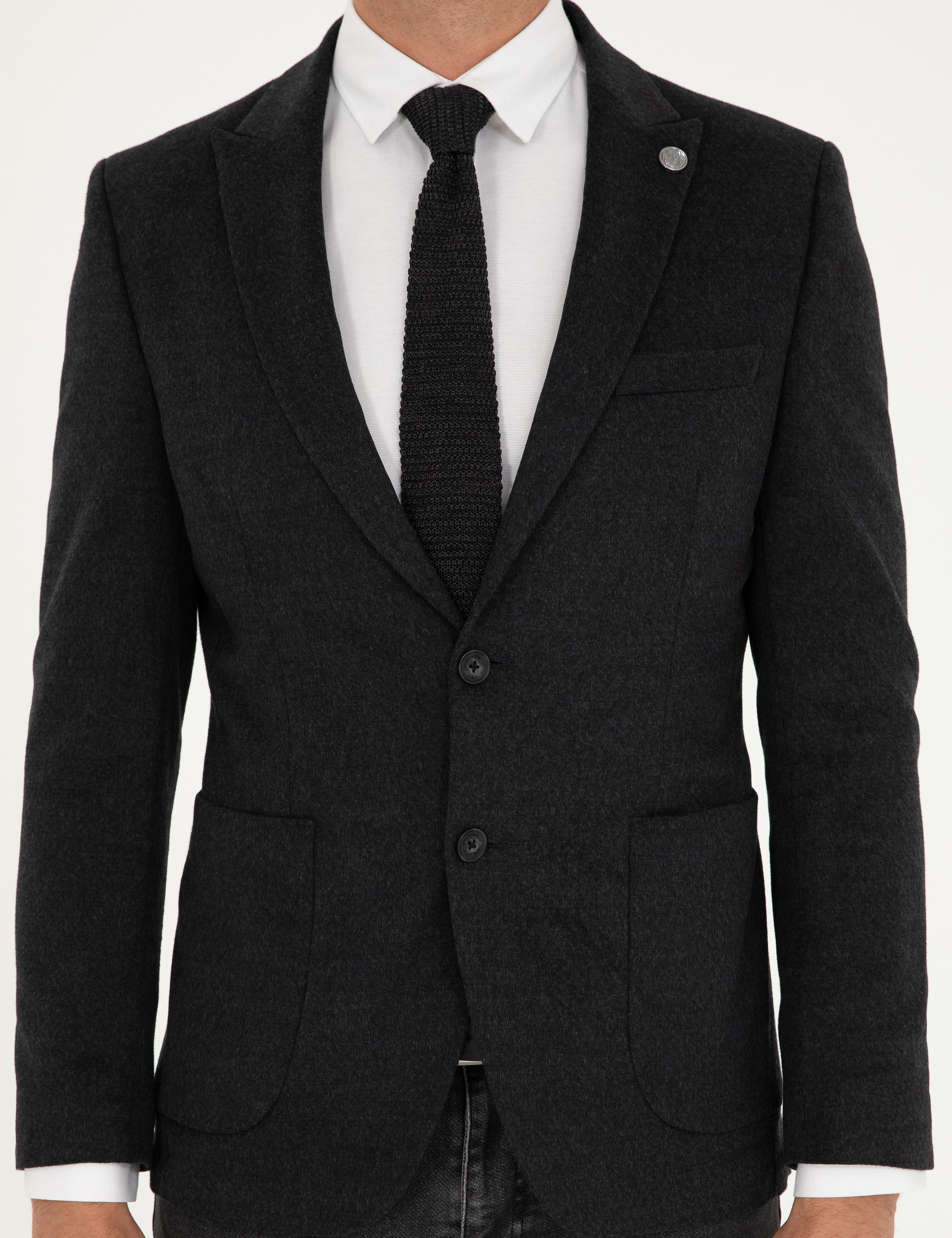 Antrasit Ex. Slim Fit Ceket