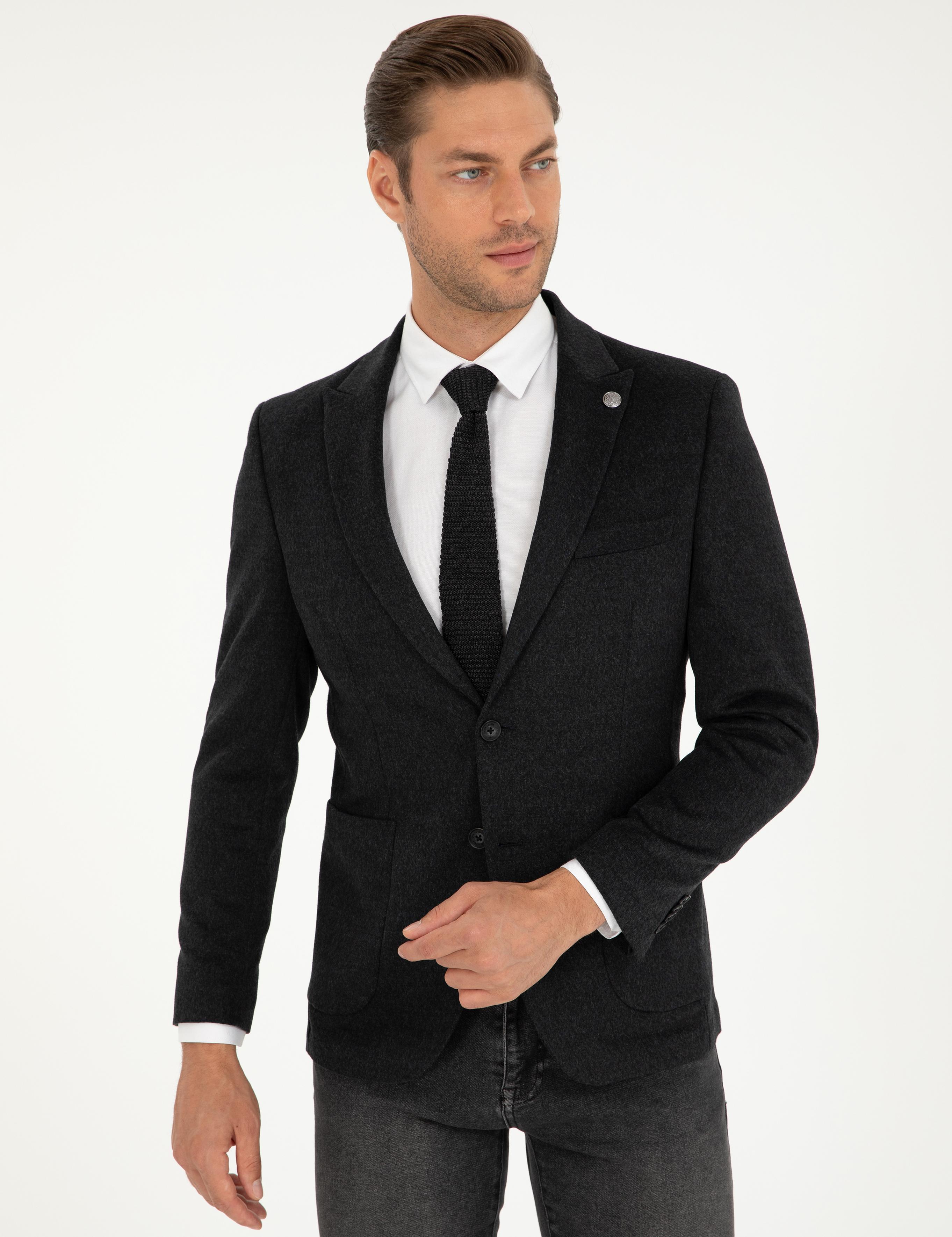 Antrasit Ex. Slim Fit Ceket