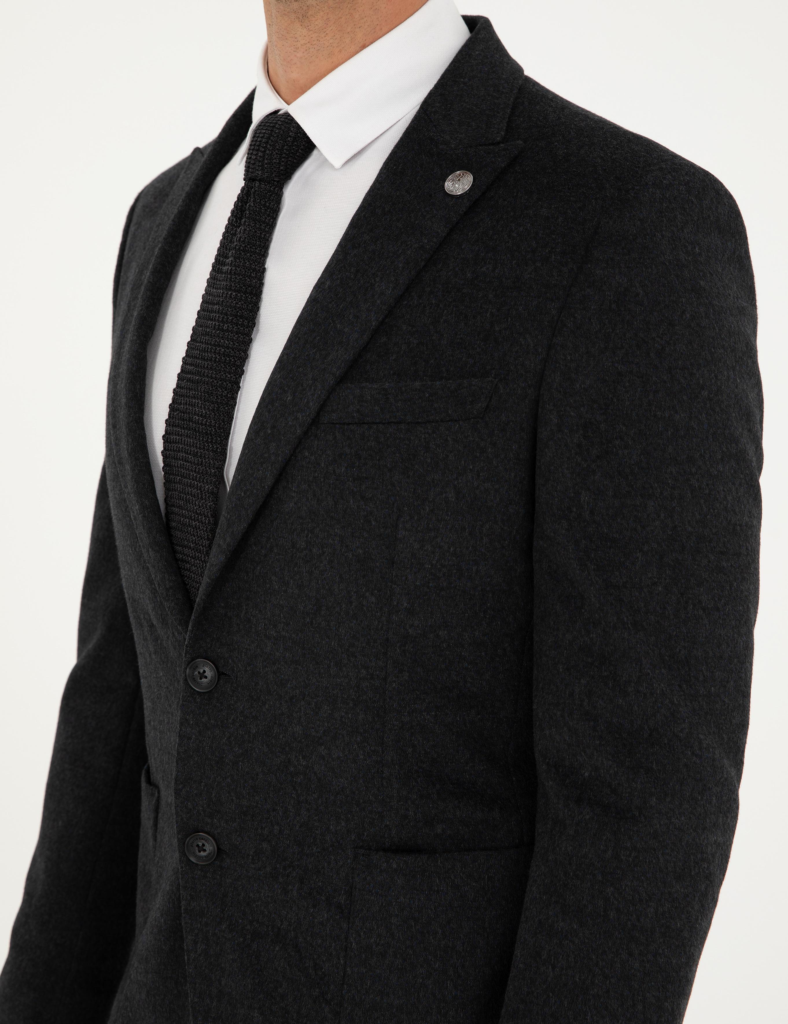 Antrasit Ex. Slim Fit Ceket