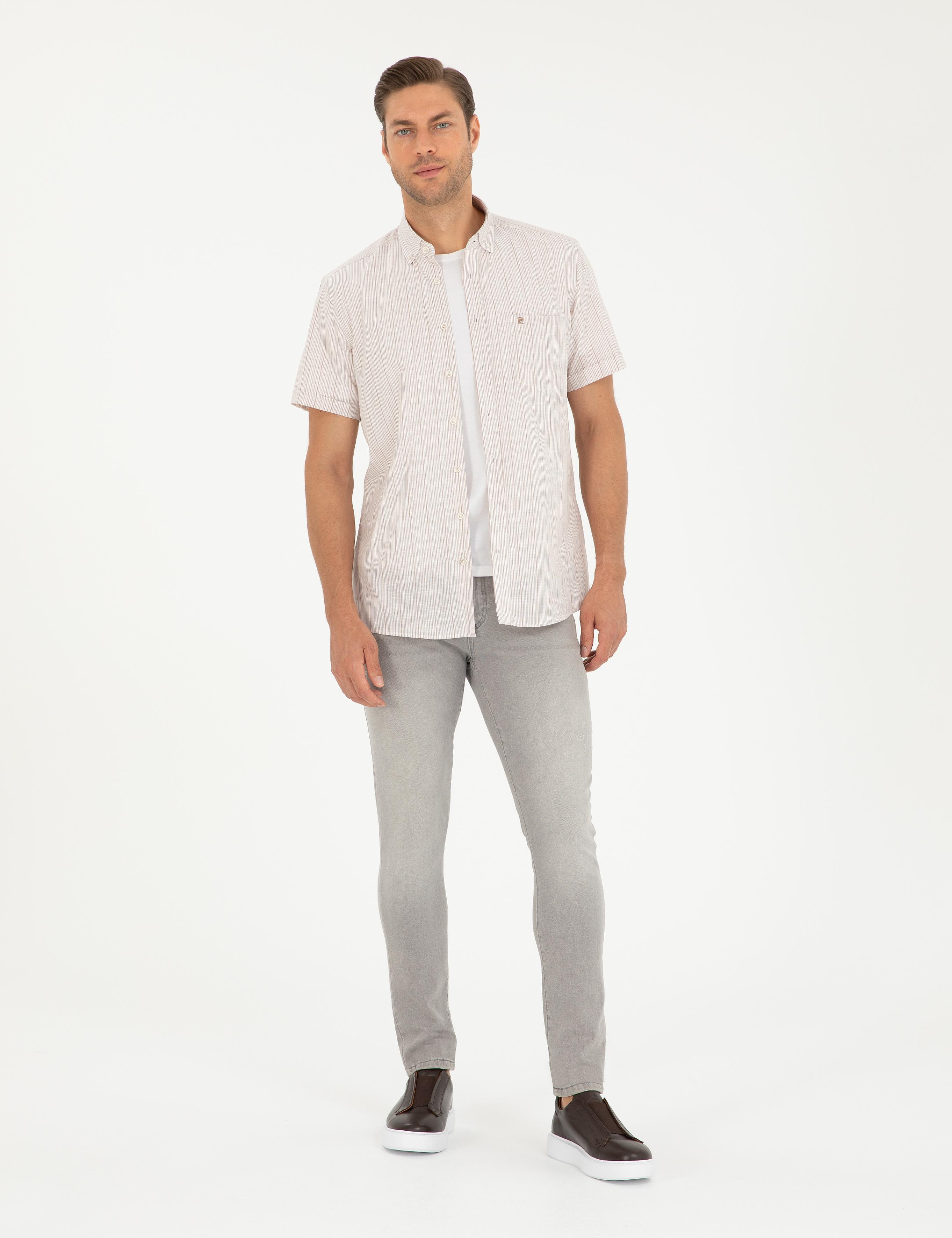 Haki Regular Fit Kısa Kollu Gömlek