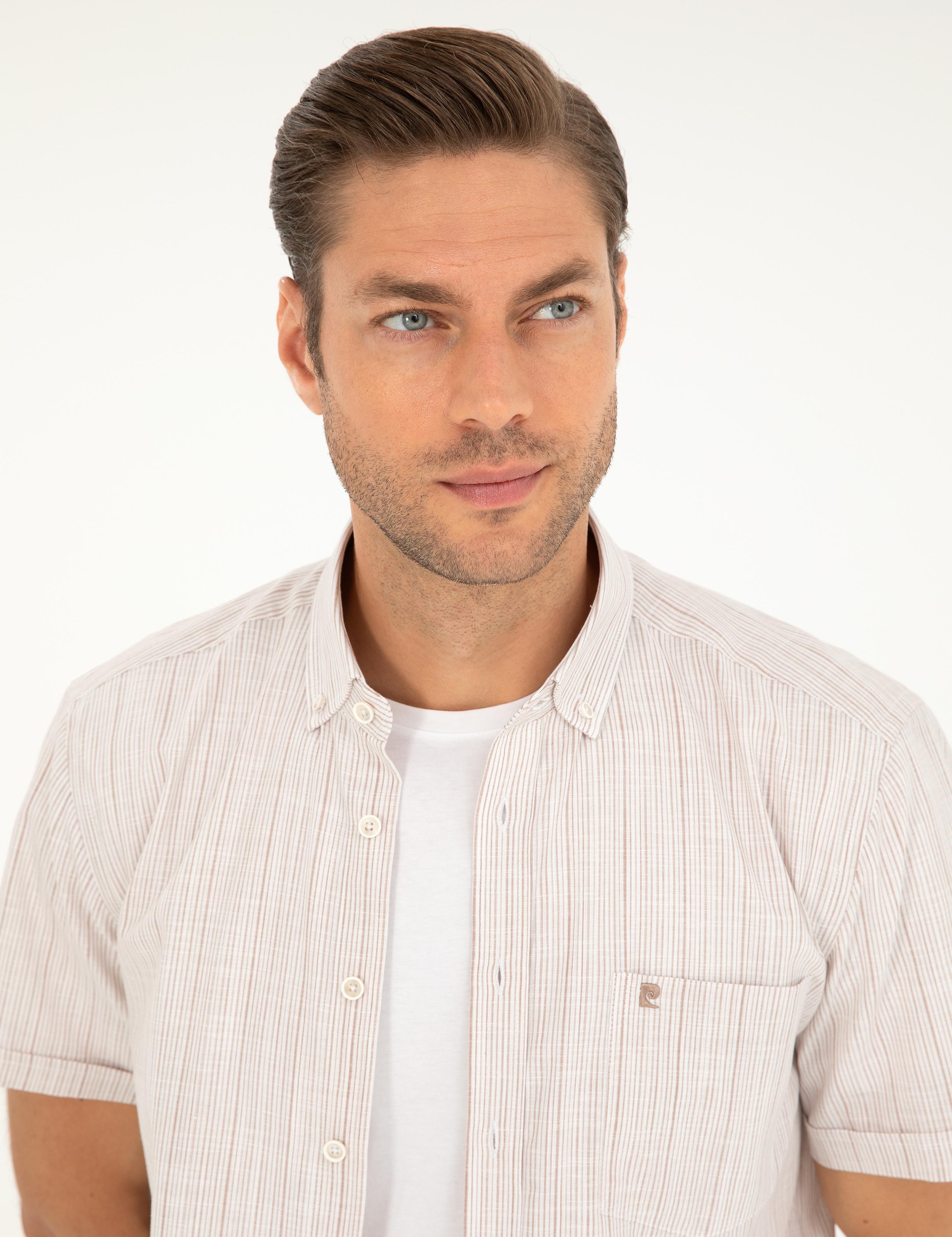 Haki Regular Fit Kısa Kollu Gömlek