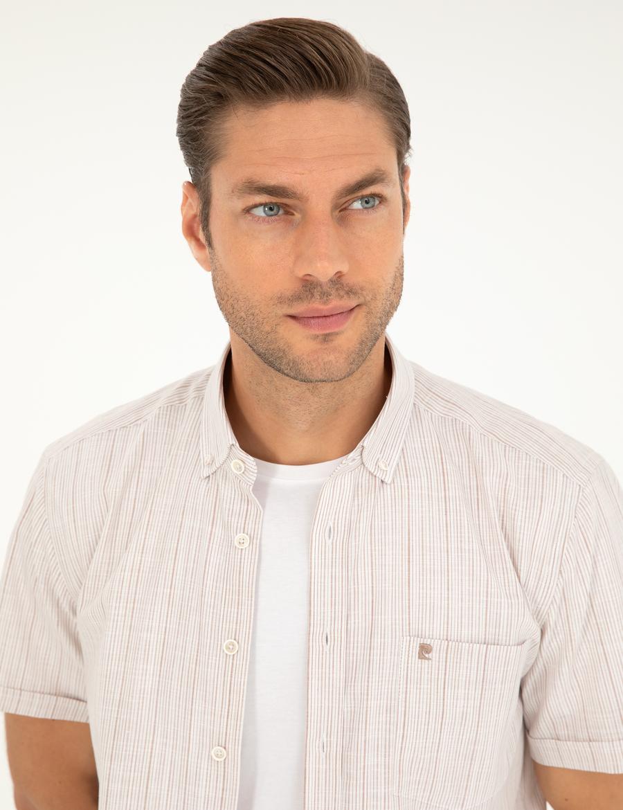 Haki Regular Fit Kısa Kollu Gömlek