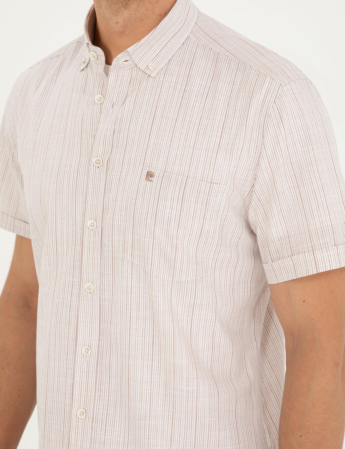 Haki Regular Fit Kısa Kollu Gömlek - 50296042006