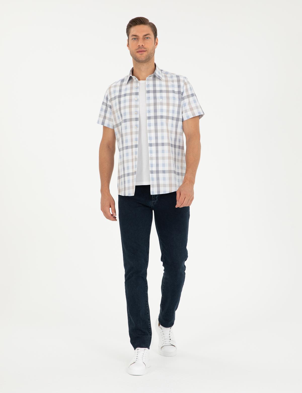 Mavi Regular Fit Kısa Kollu Gömlek - 50296038007