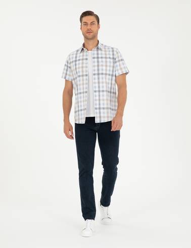 Mavi Regular Fit Kısa Kollu Gömlek