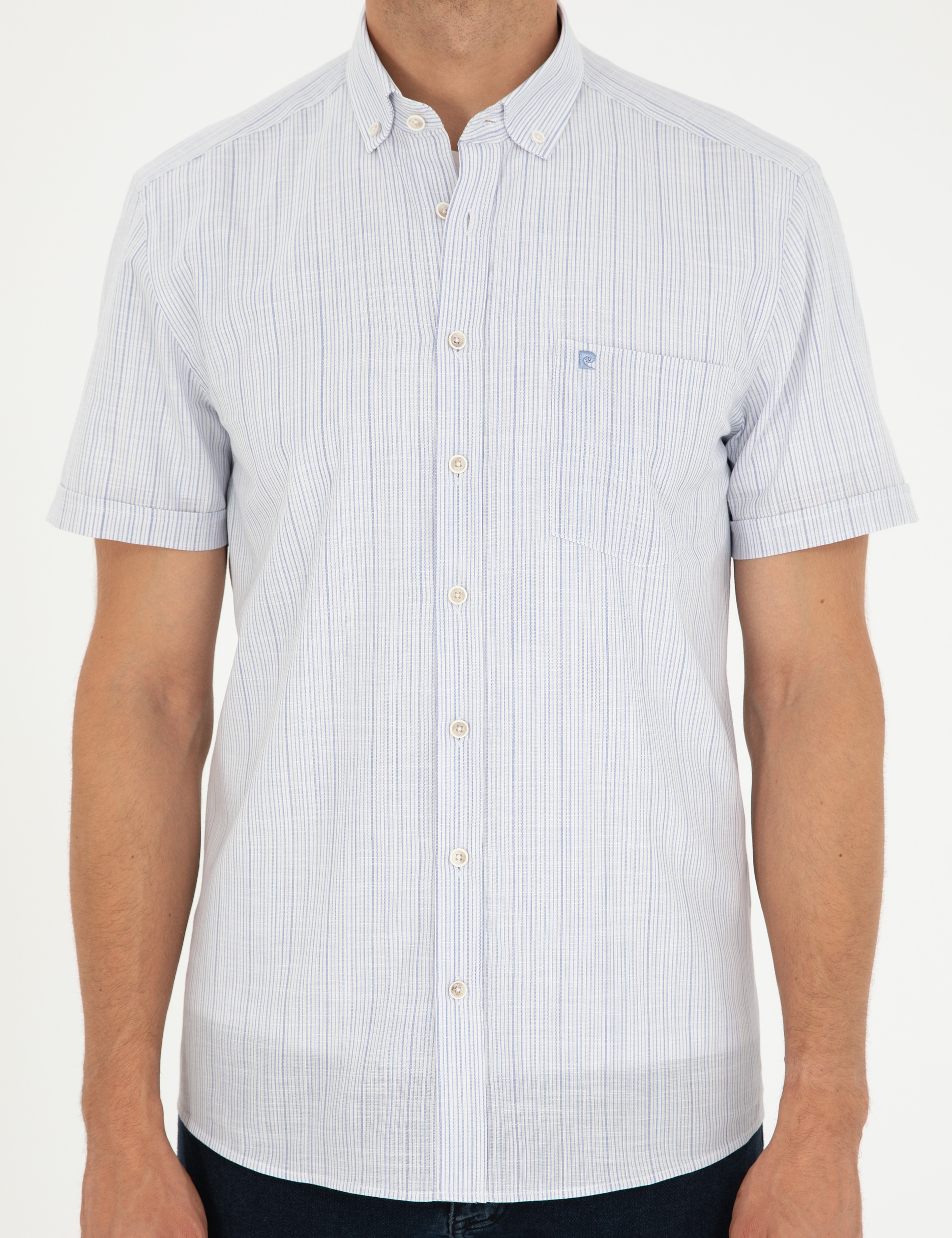 Mavi Regular Fit Kısa Kollu Gömlek