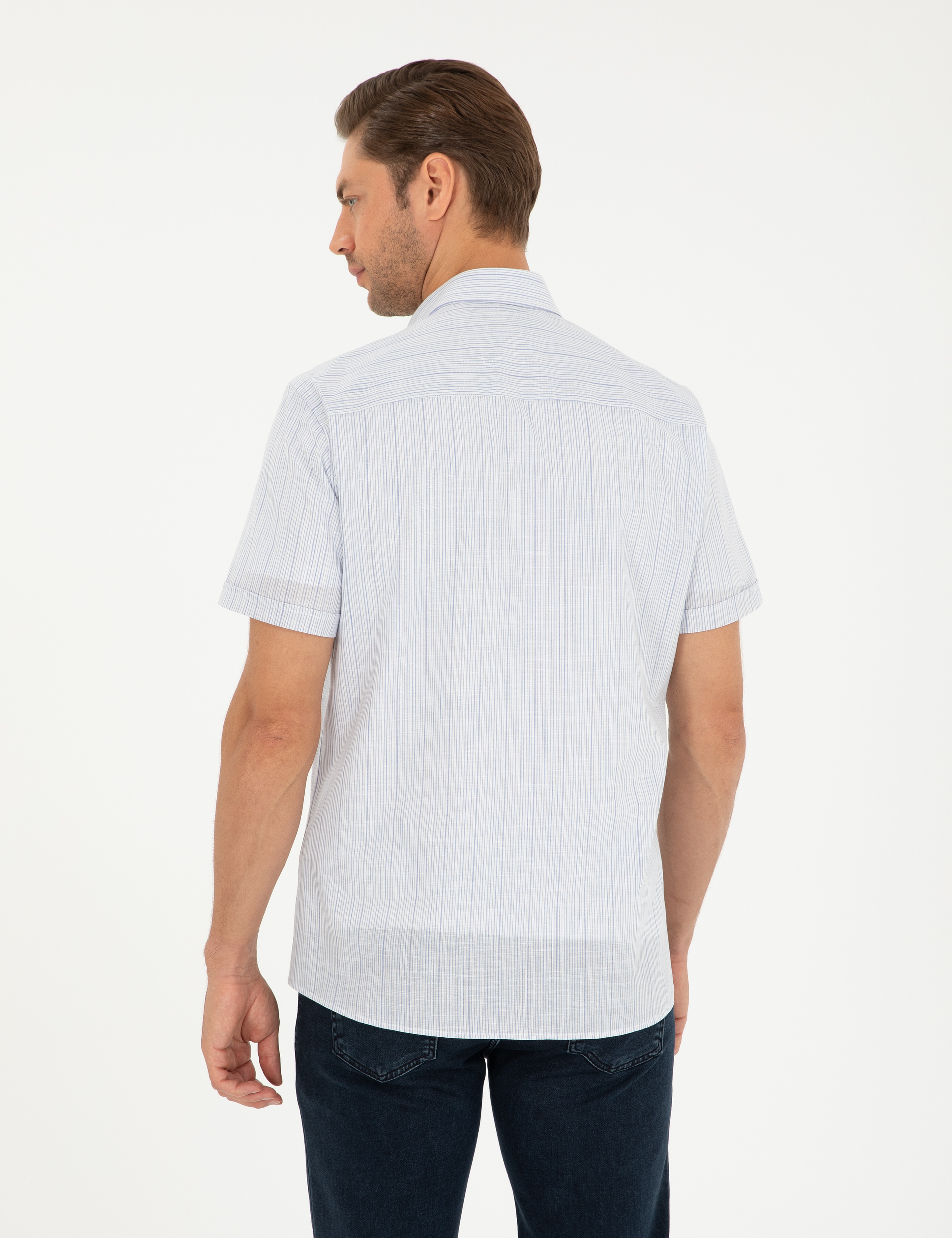 Mavi Regular Fit Kısa Kollu Gömlek