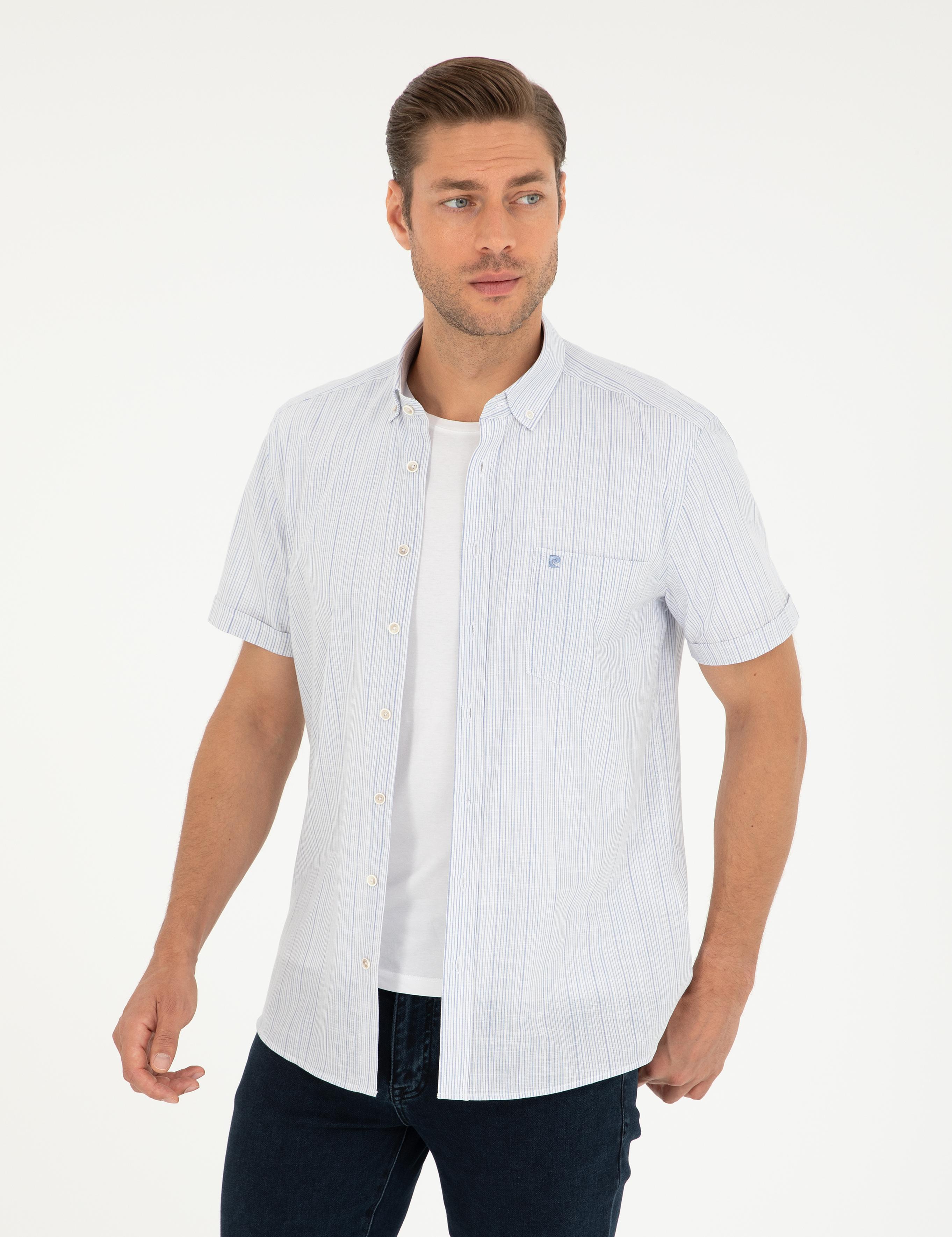 Mavi Regular Fit Kısa Kollu Gömlek