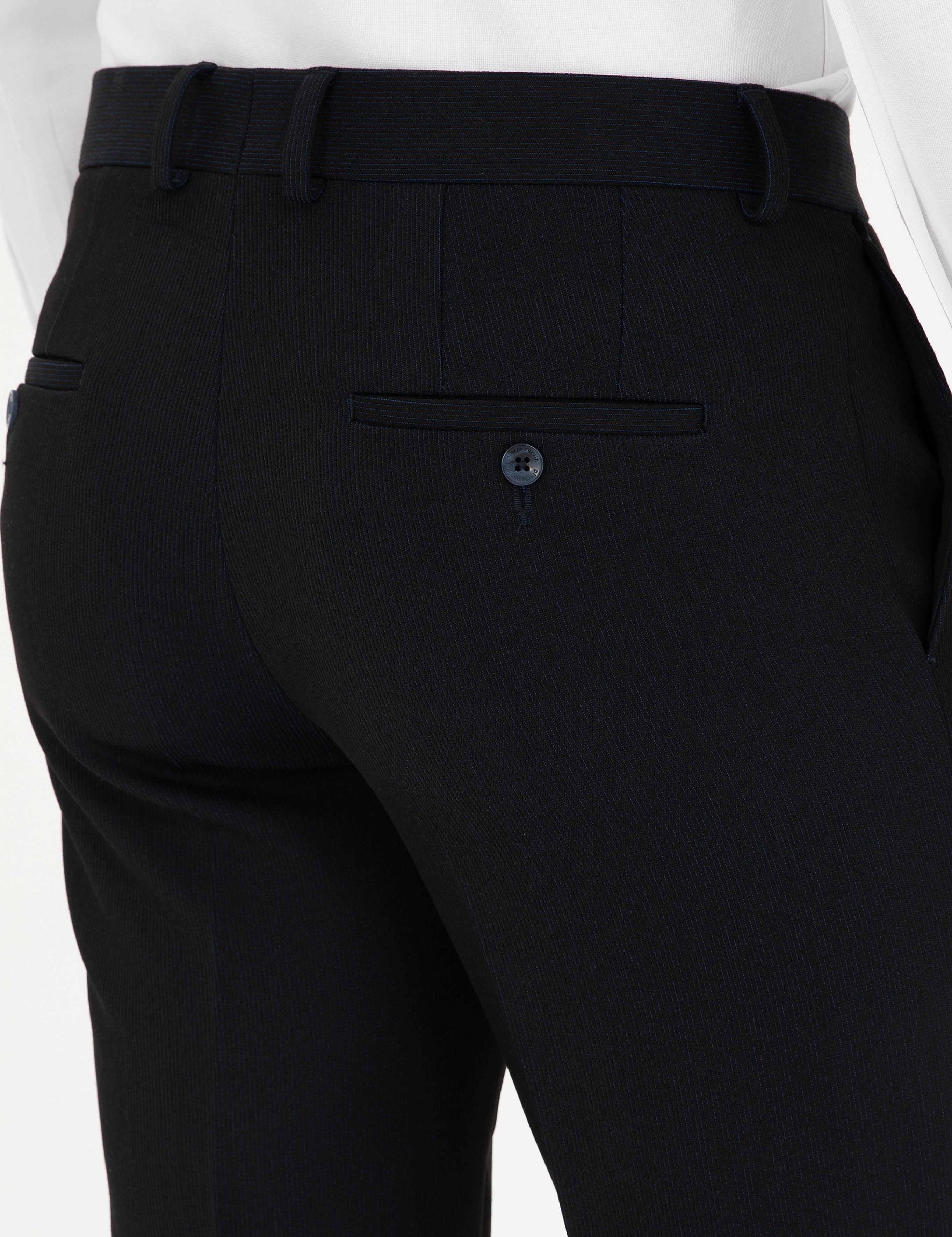 Lacivert Ex. Slim Fit Kumaş Pantolon