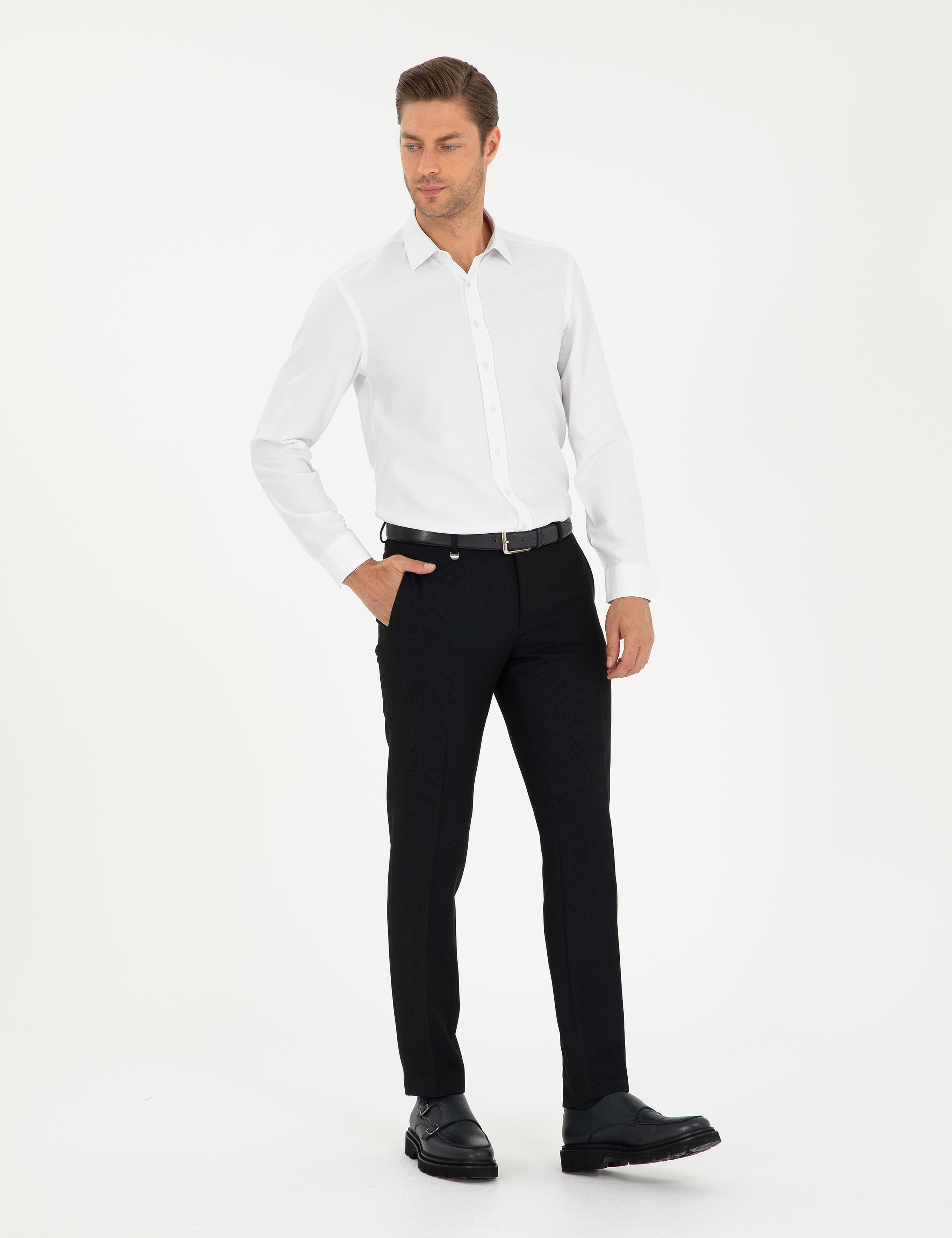 Lacivert Ex. Slim Fit Kumaş Pantolon