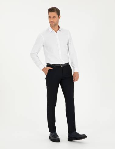 Lacivert Ex. Slim Fit Kumaş Pantolon