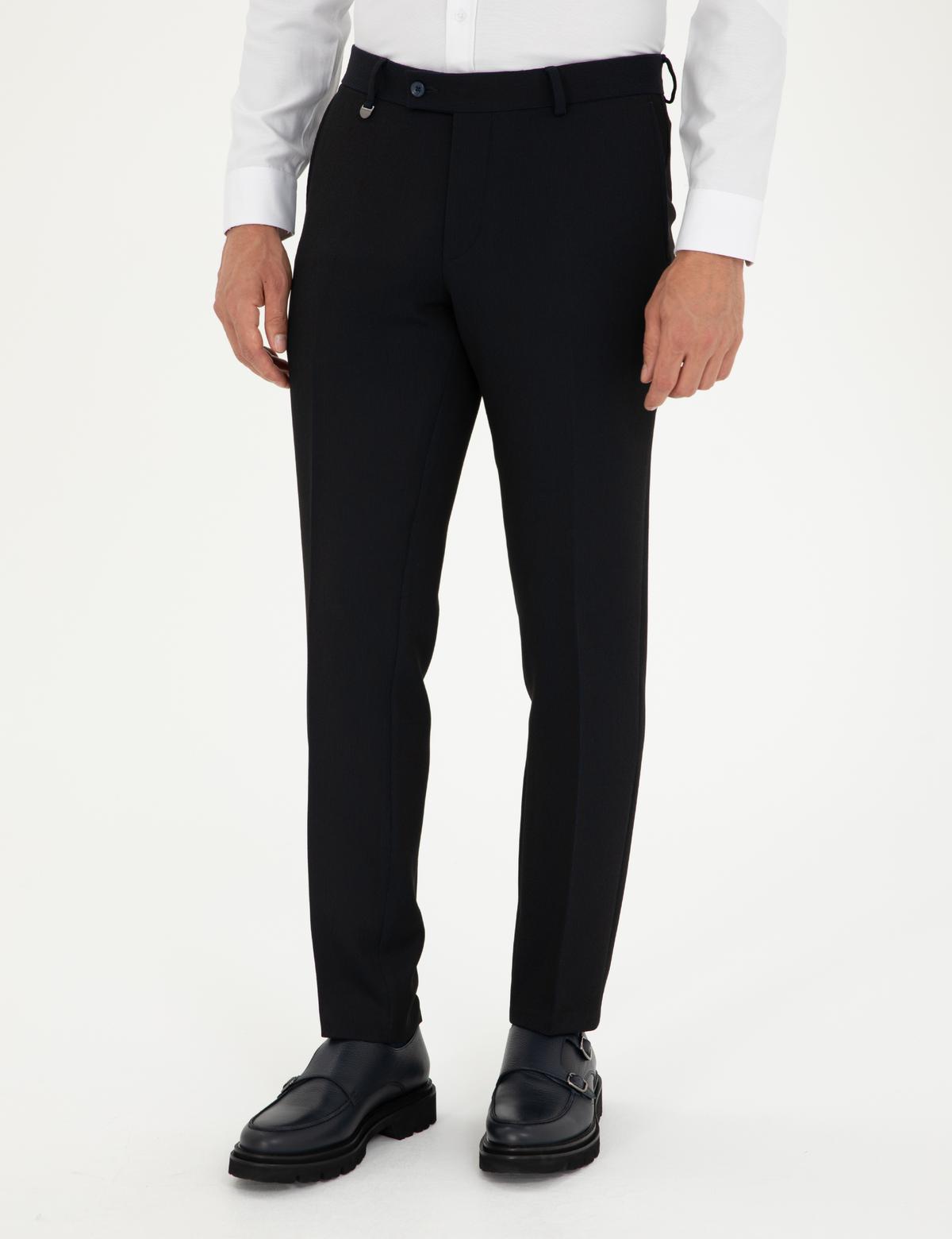 Lacivert Ex. Slim Fit Kumaş Pantolon - 50292991021