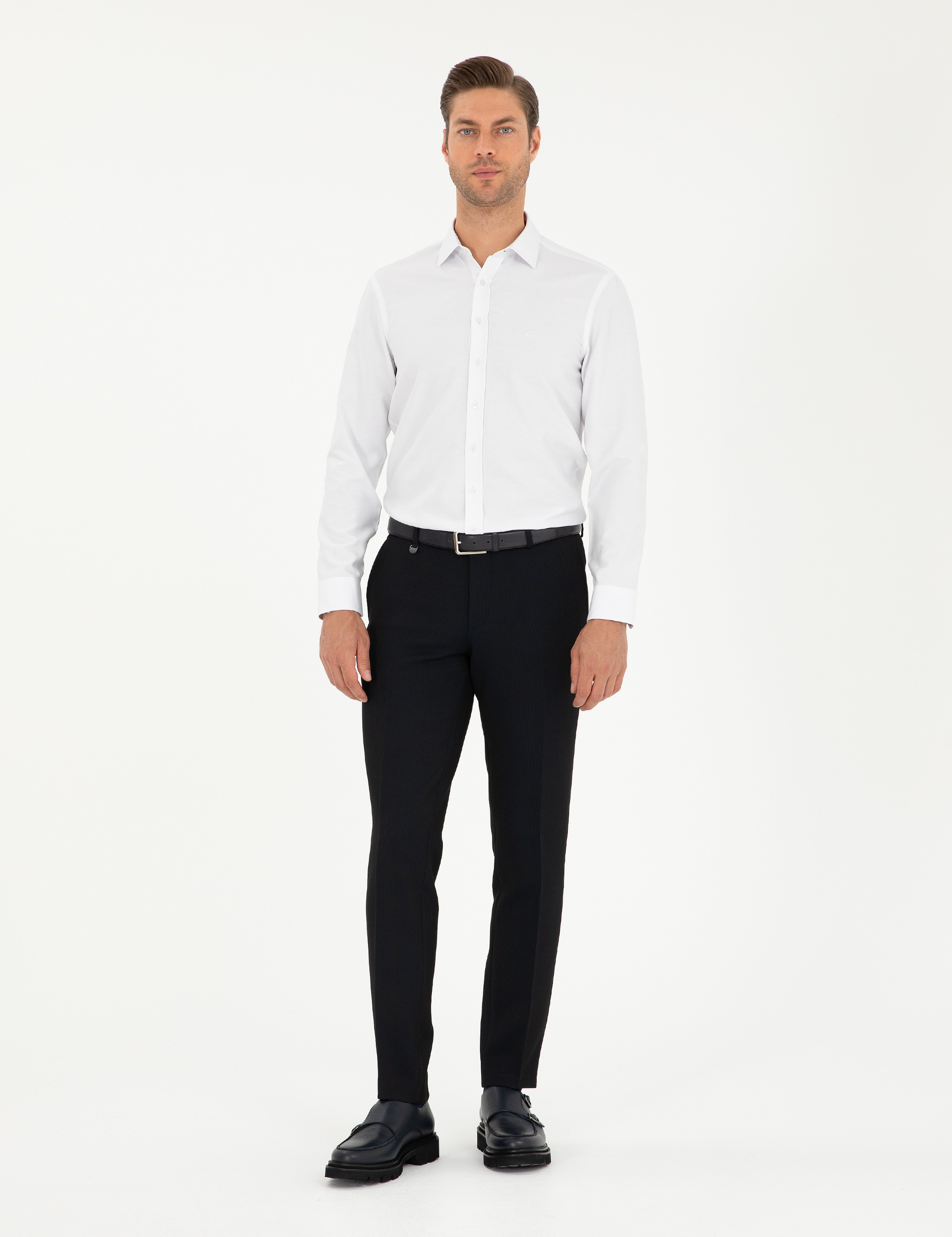 Lacivert Ex. Slim Fit Kumaş Pantolon - Image 1