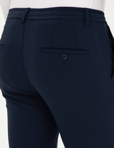 Lacivert Klasik Jogger Pantolon