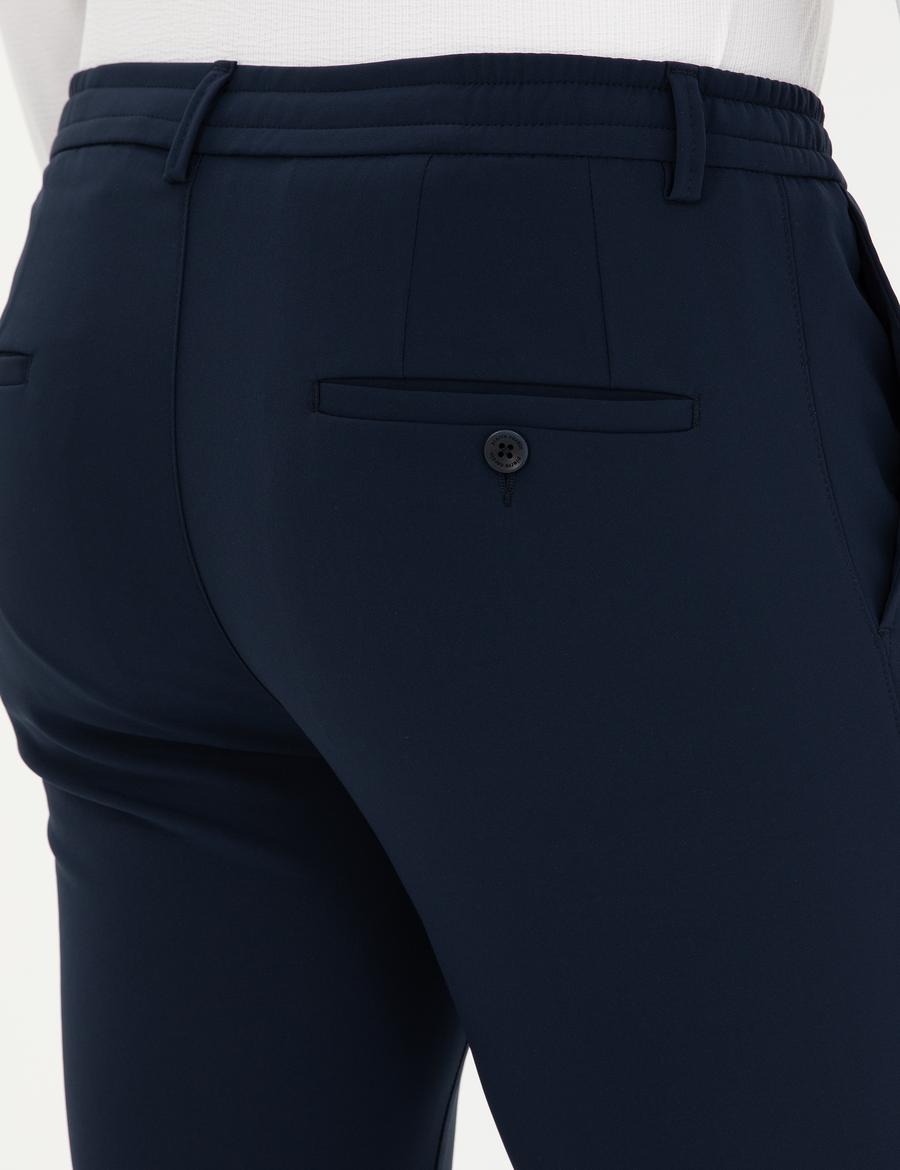 Lacivert Klasik Jogger Pantolon