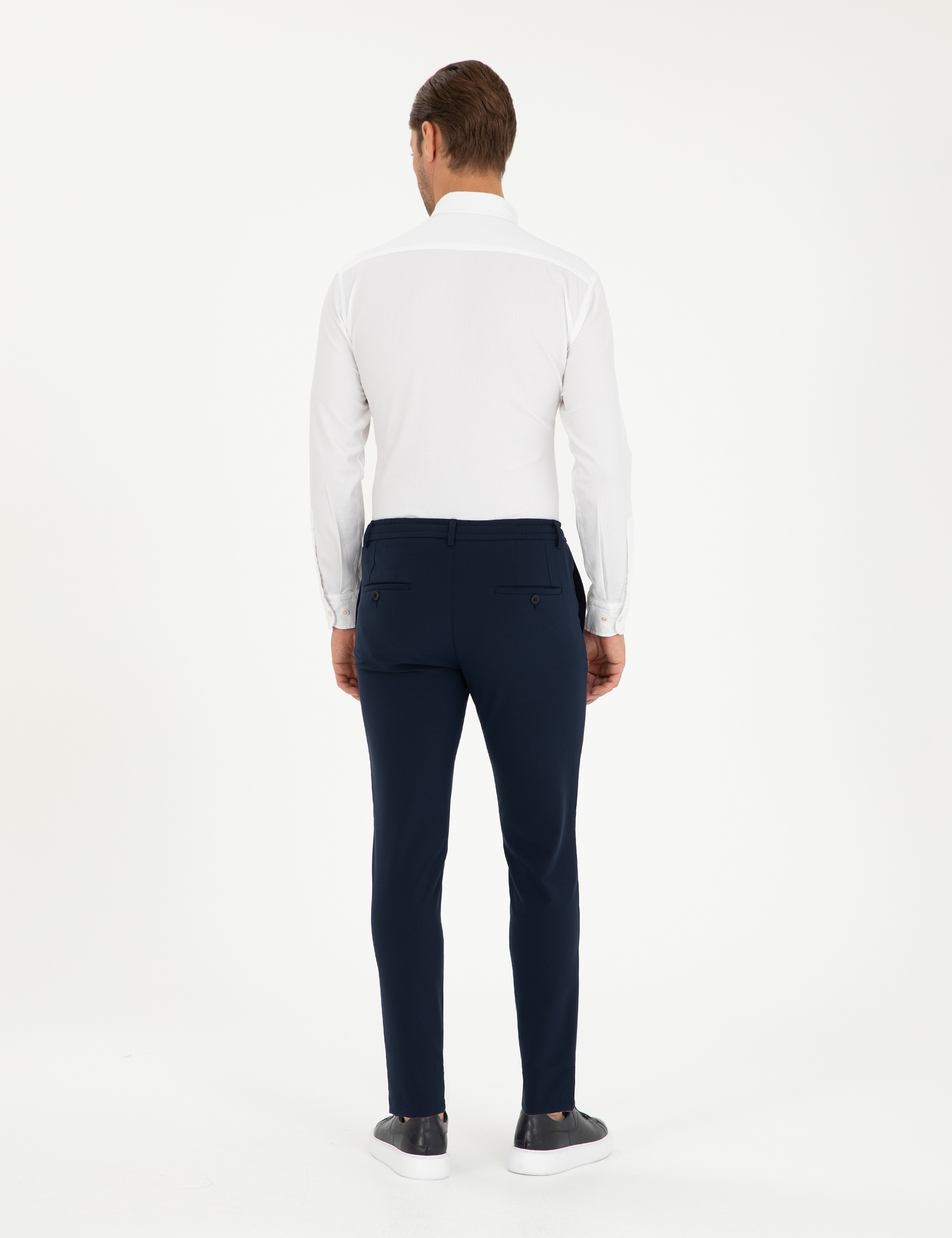 Lacivert Klasik Jogger Pantolon - Image 4