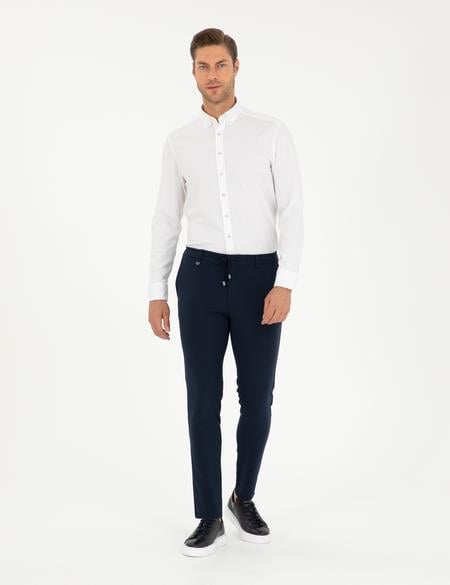 Lacivert Klasik Jogger Pantolon - 50296593051