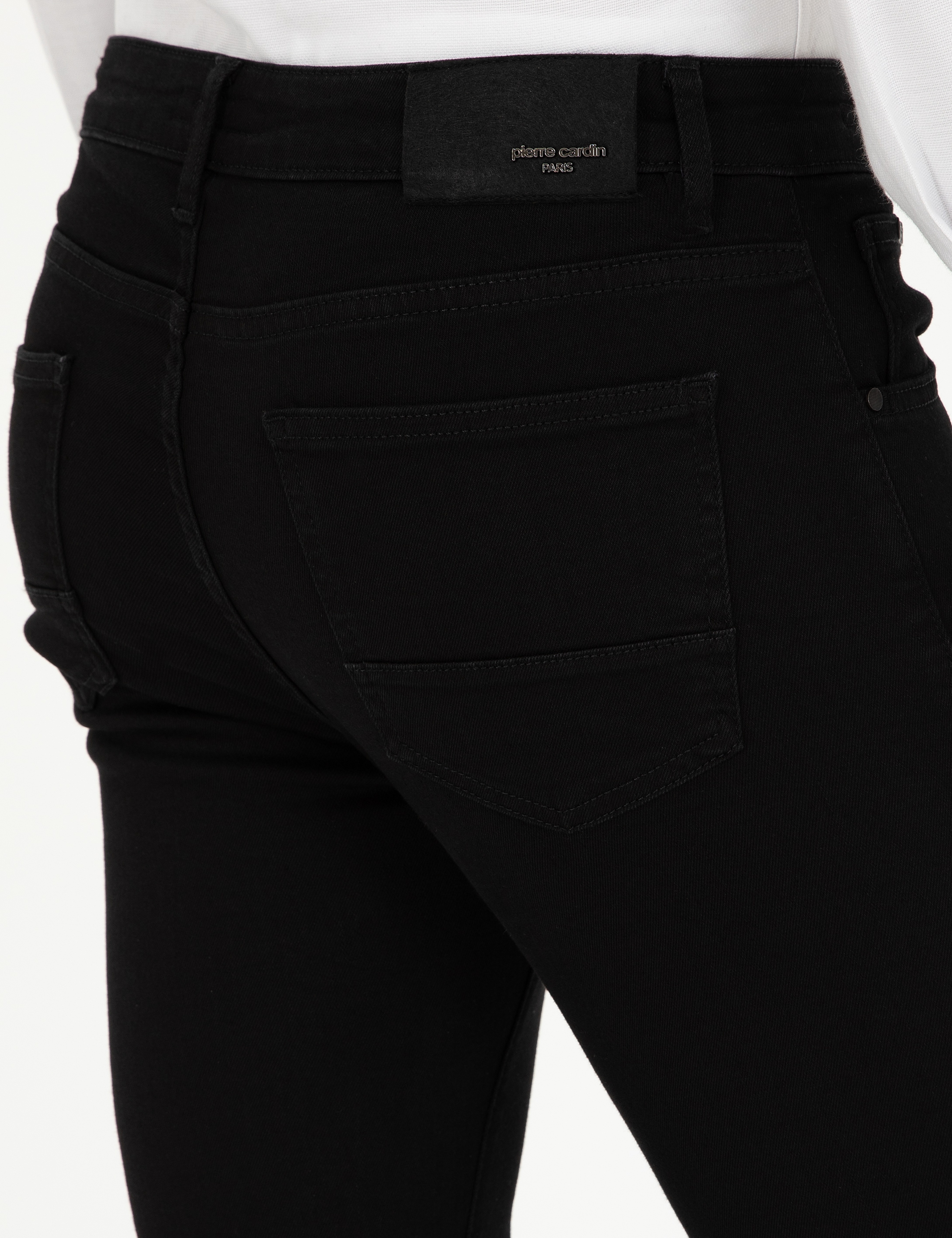 Siyah Slim Fit Jean Pantolon - Image 6