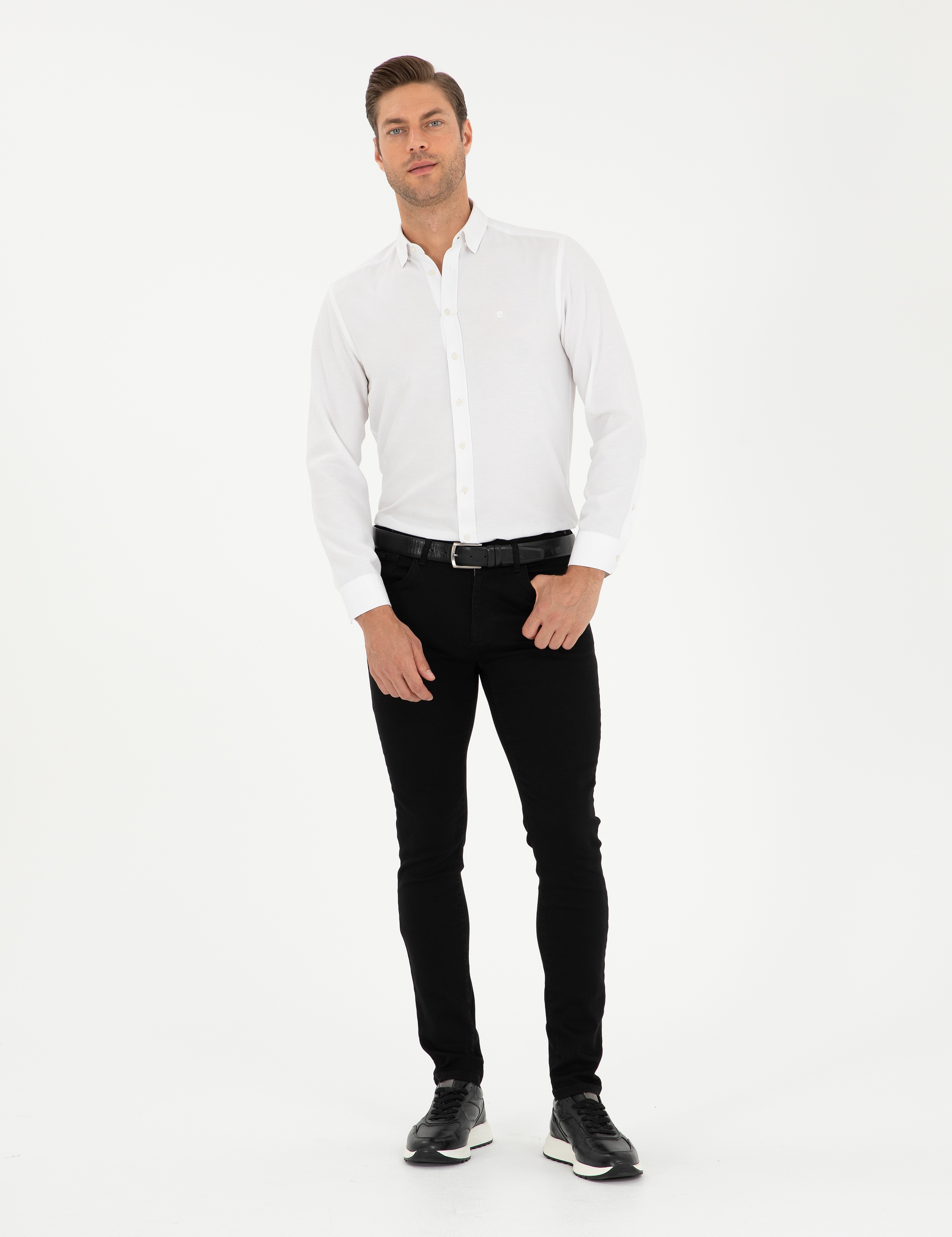 Siyah Slim Fit Jean Pantolon