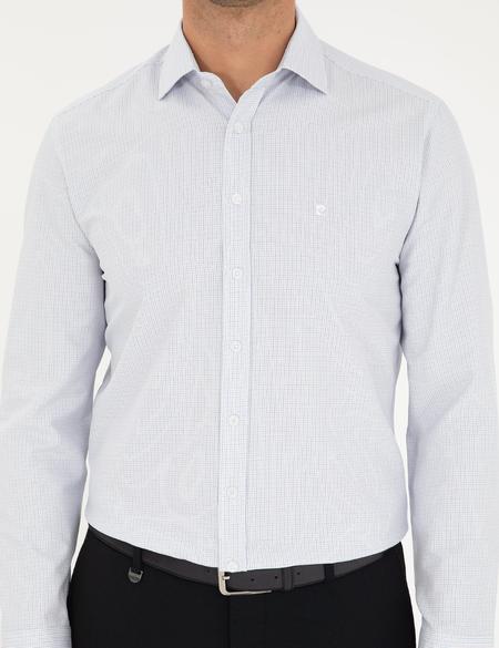 Lacivert Slim Fit Uzun Kollu Gömlek - 50294168033