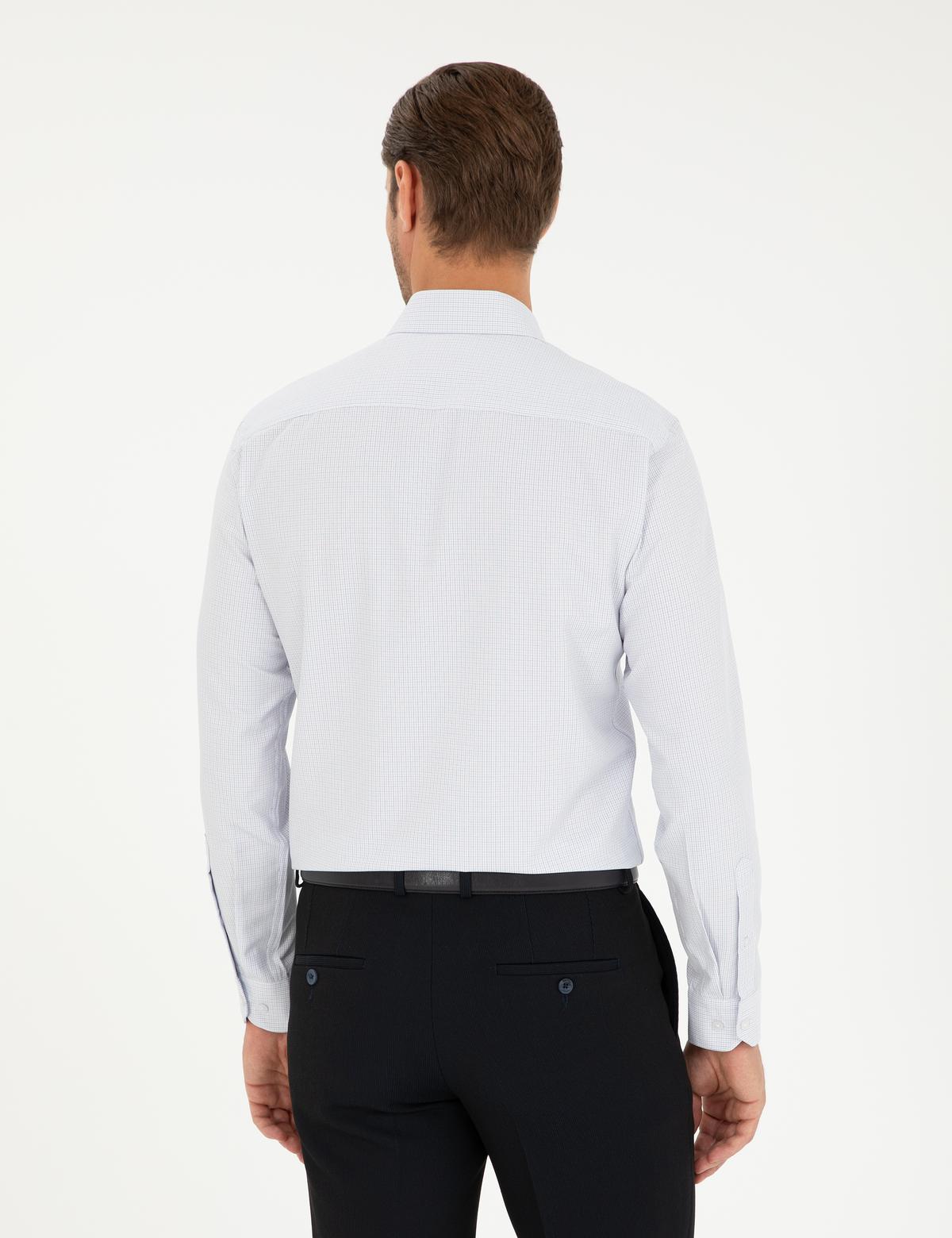 Lacivert Slim Fit Uzun Kollu Gömlek - 50294168033