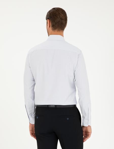 Lacivert Slim Fit Uzun Kollu Gömlek - 50294168033