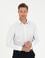 Beyaz Regular Fit Armürlü Uzun Kollu Gömlek