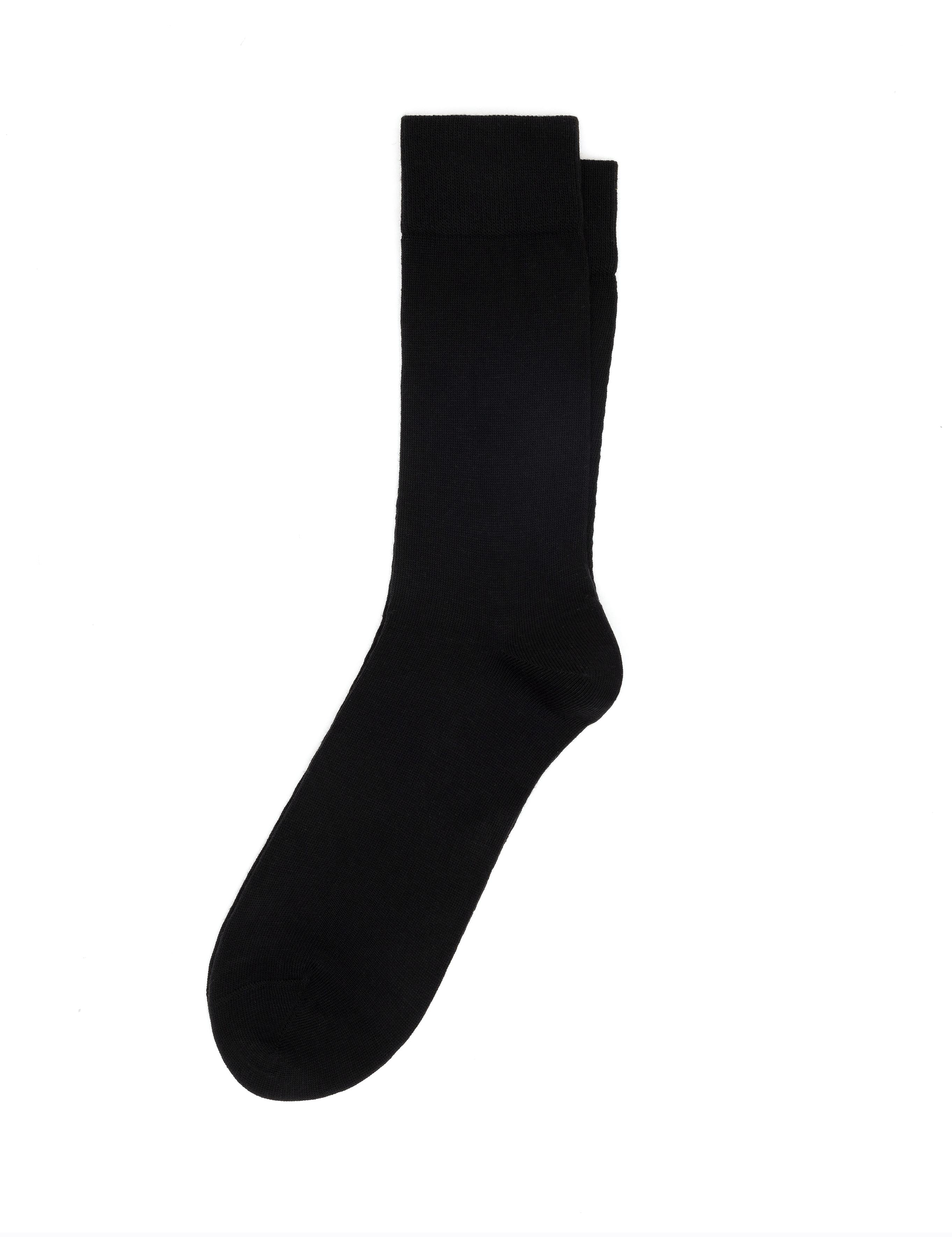 Erkek Modal Pamuk Karışımlı Siyah Soket Basic Çorap